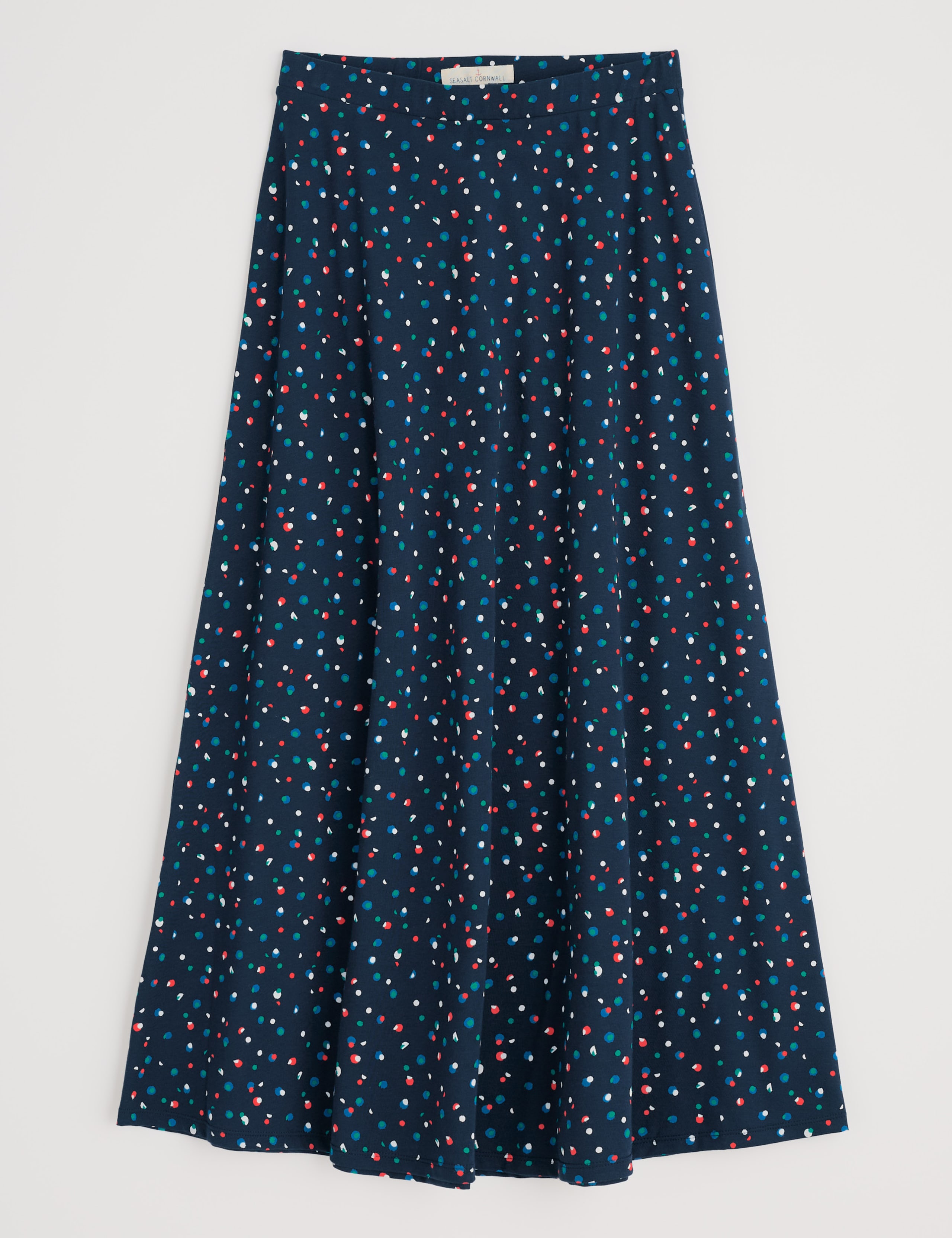 Coton Rich Polka Dot Midaxi A-Line Skirt 2 of 4