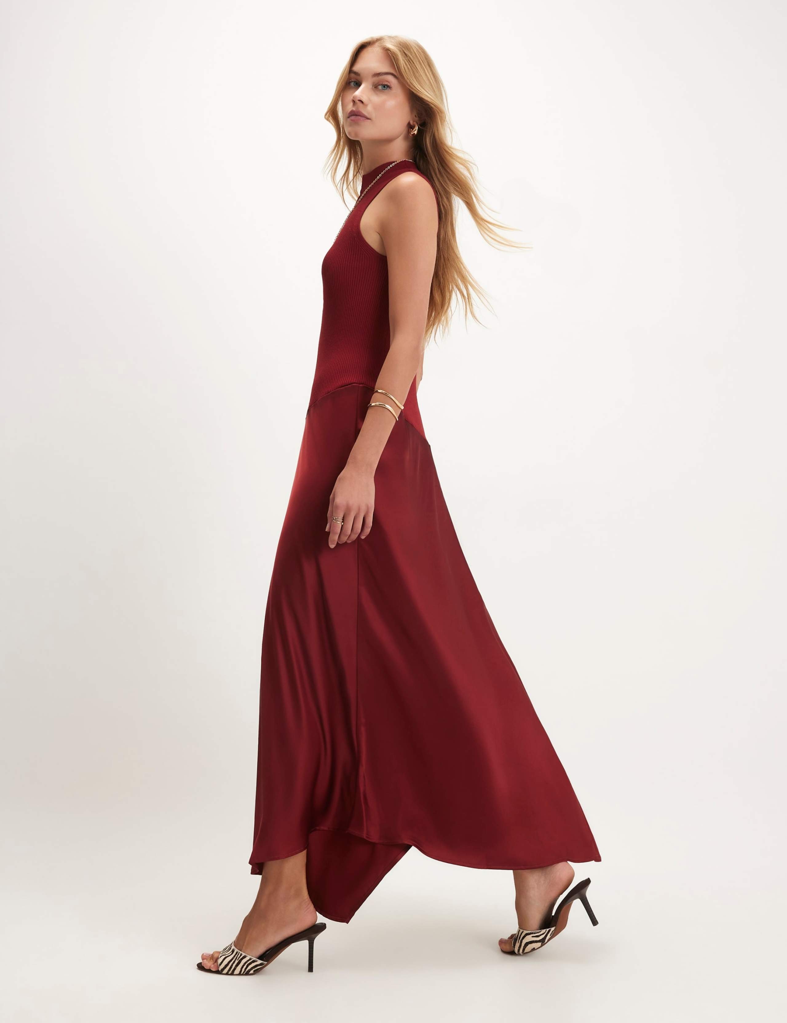 Knitted High Neck Maxi Bodycon Dress 5 of 5