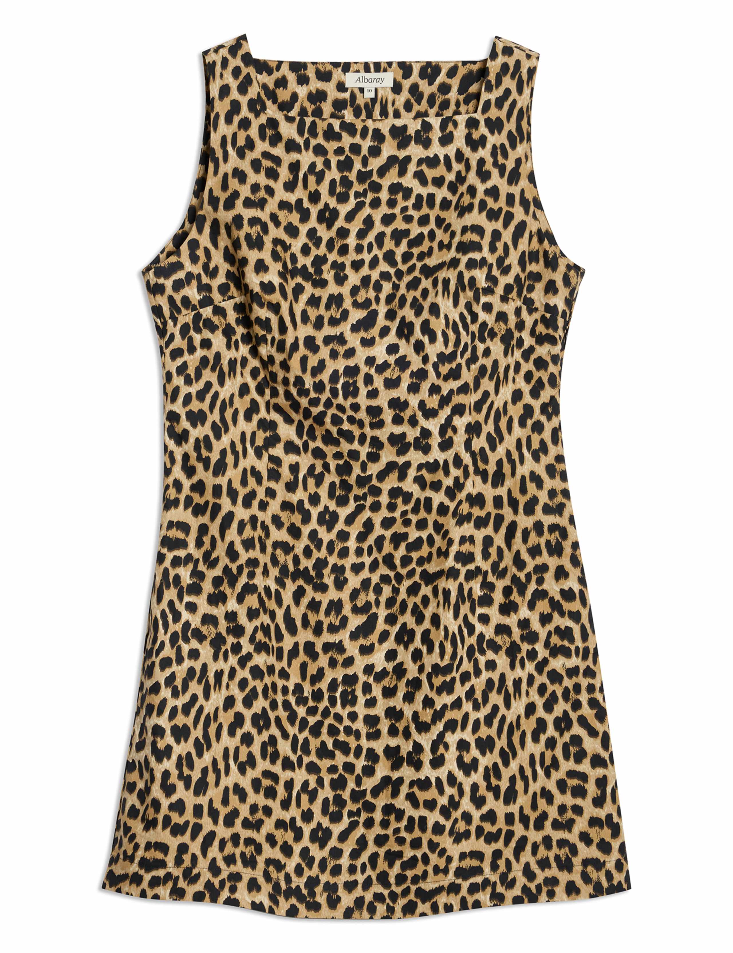 Pure Cotton Animal Print Mini Shift Dress 2 of 4