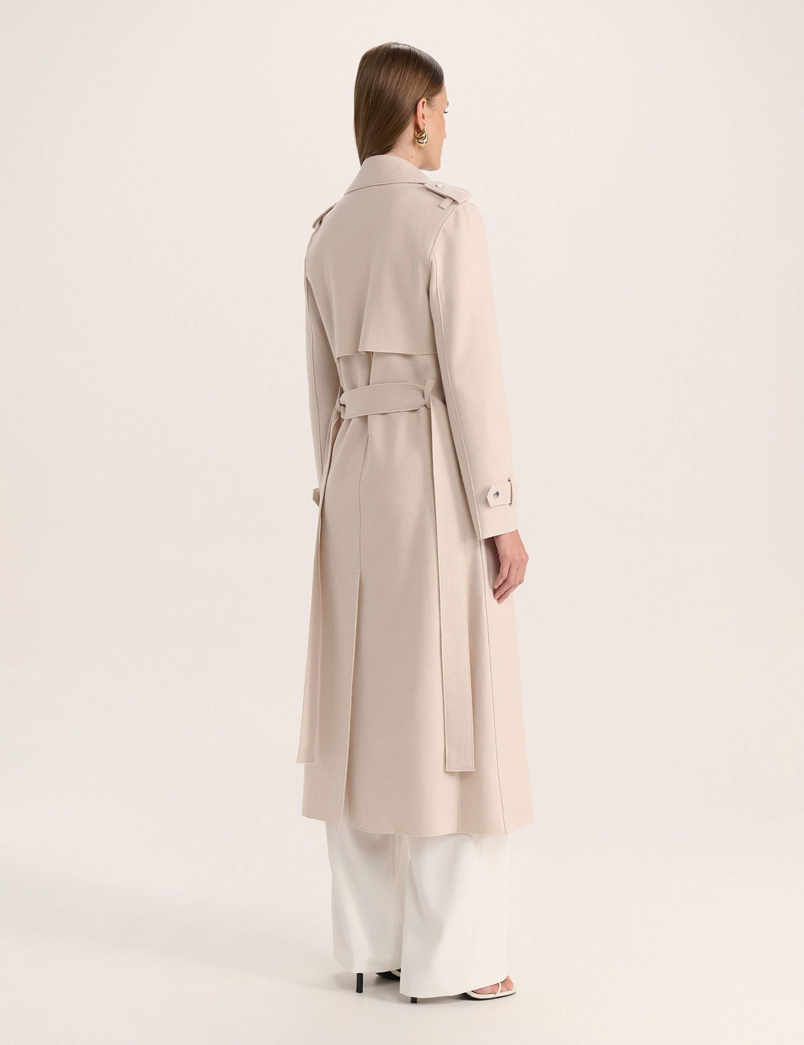 Pure Wool Belted Longline Trench Coat 3 of 5