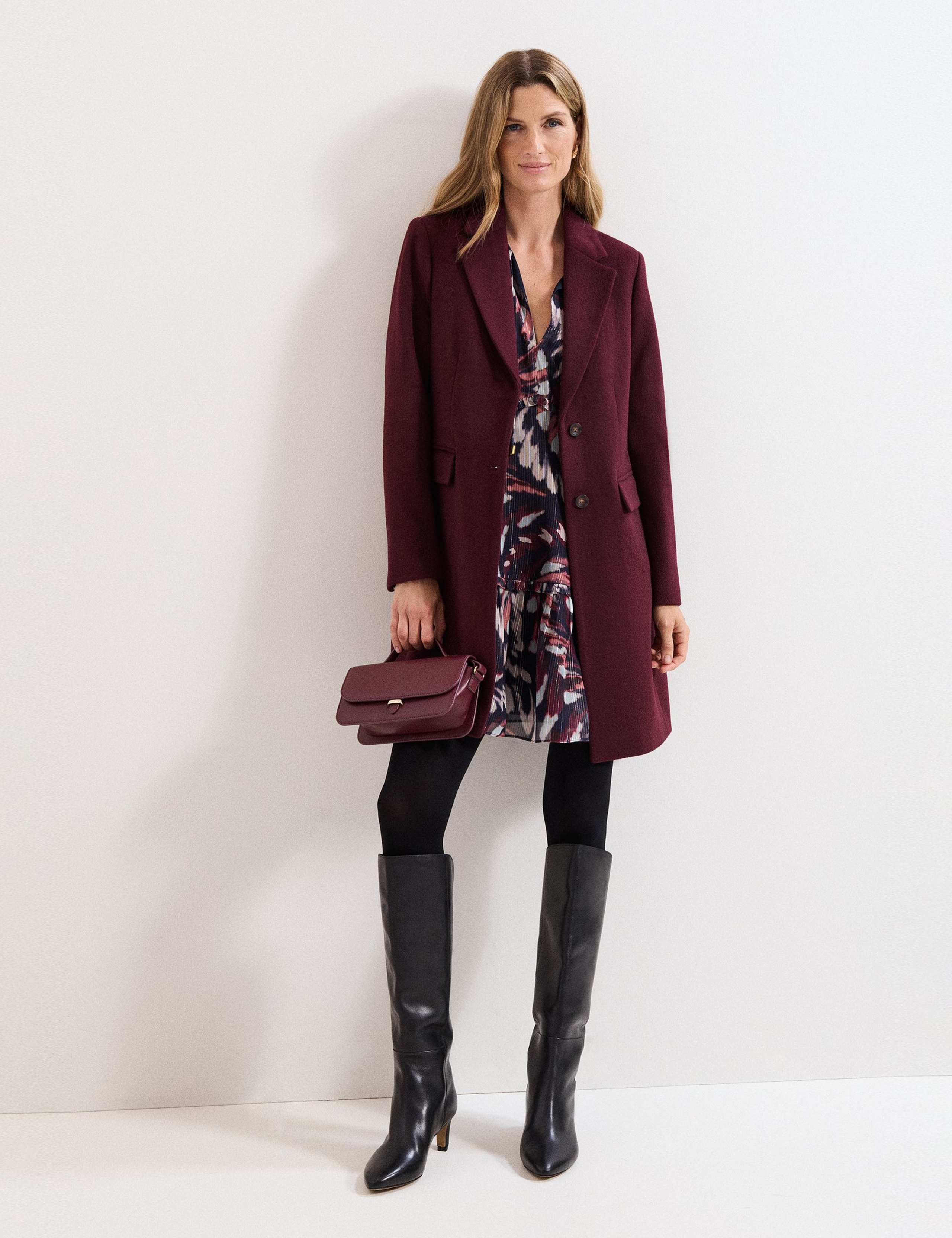 Wool Rich Collared Coat 3 of 9