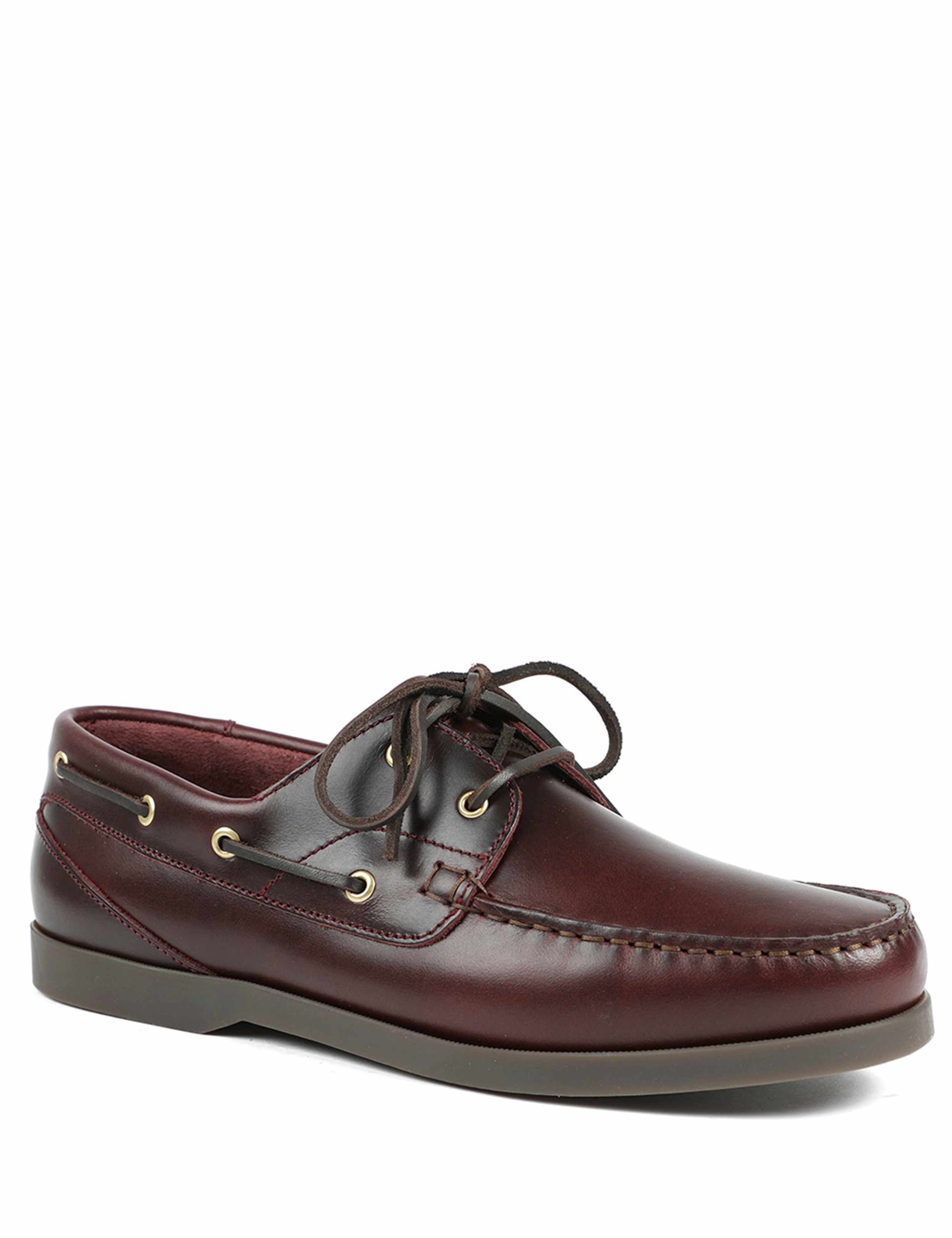 Leather Lace Up Boat Shoes 2 of 6