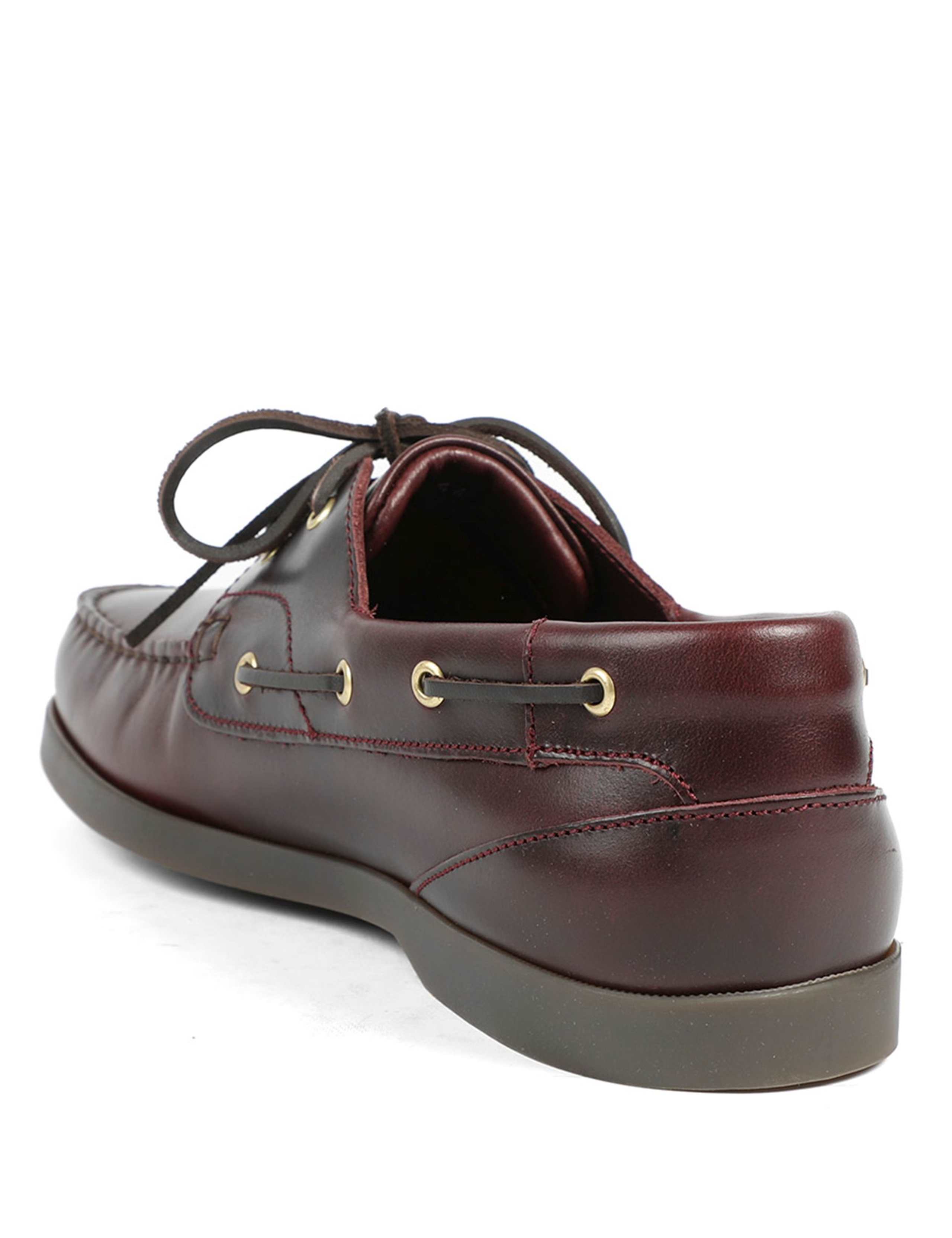 Leather Lace Up Boat Shoes 4 of 6