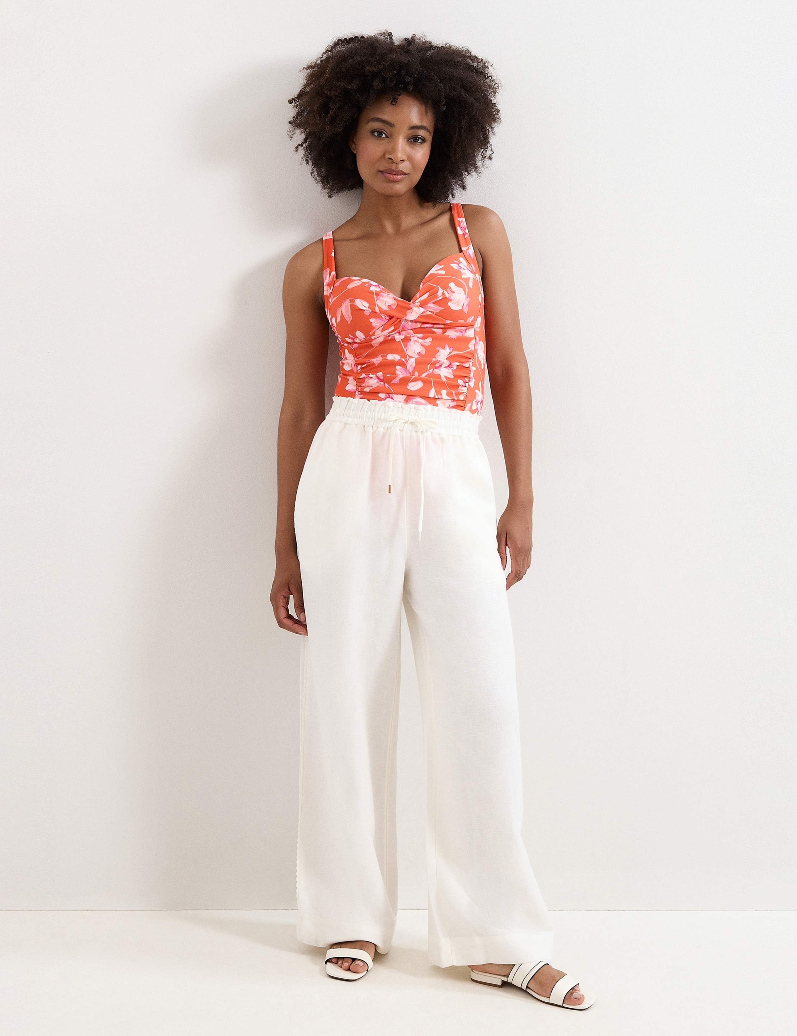 Floral Print Ruched Tankini Top 4 of 8