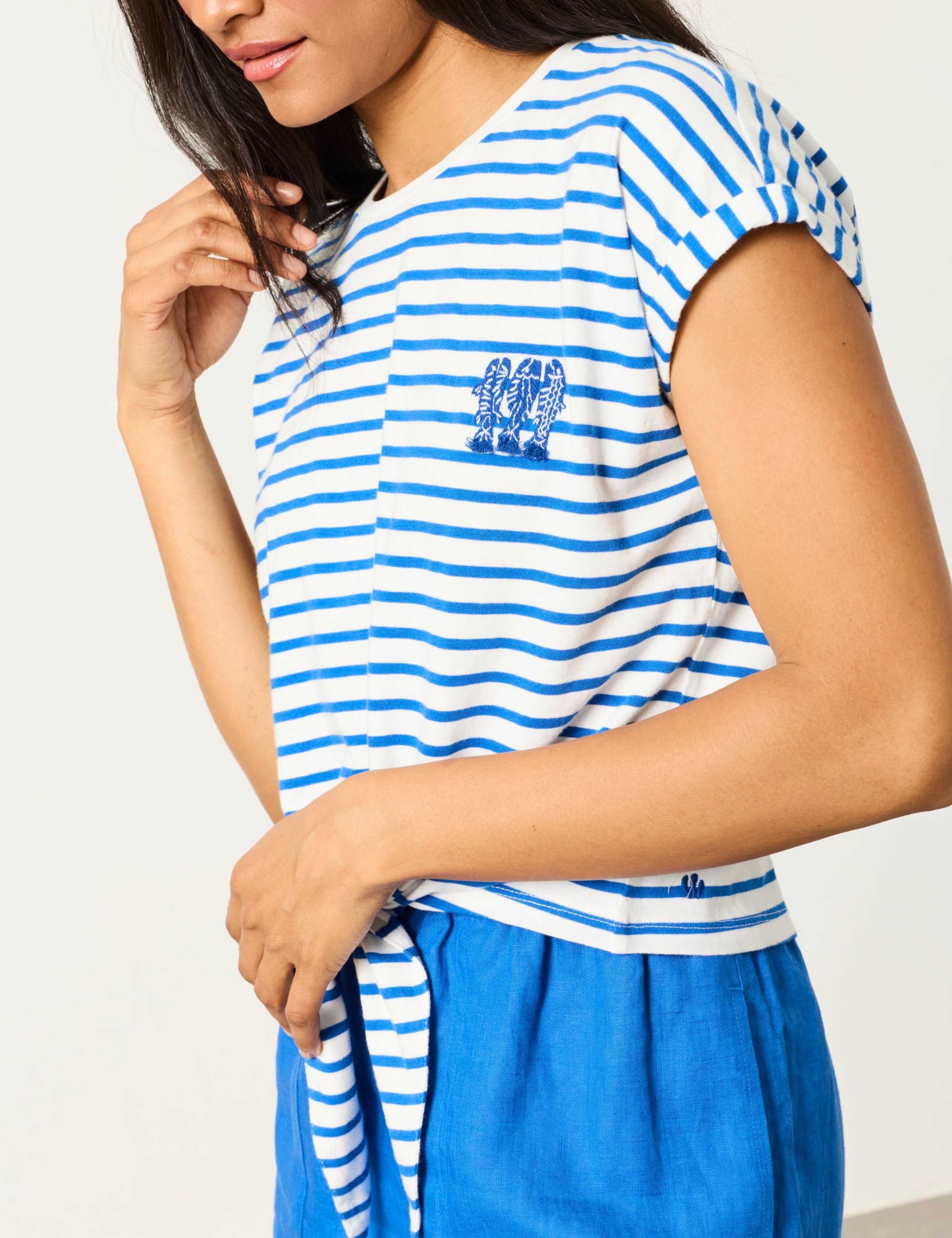 Pure Cotton Striped T-Shirt 6 of 6