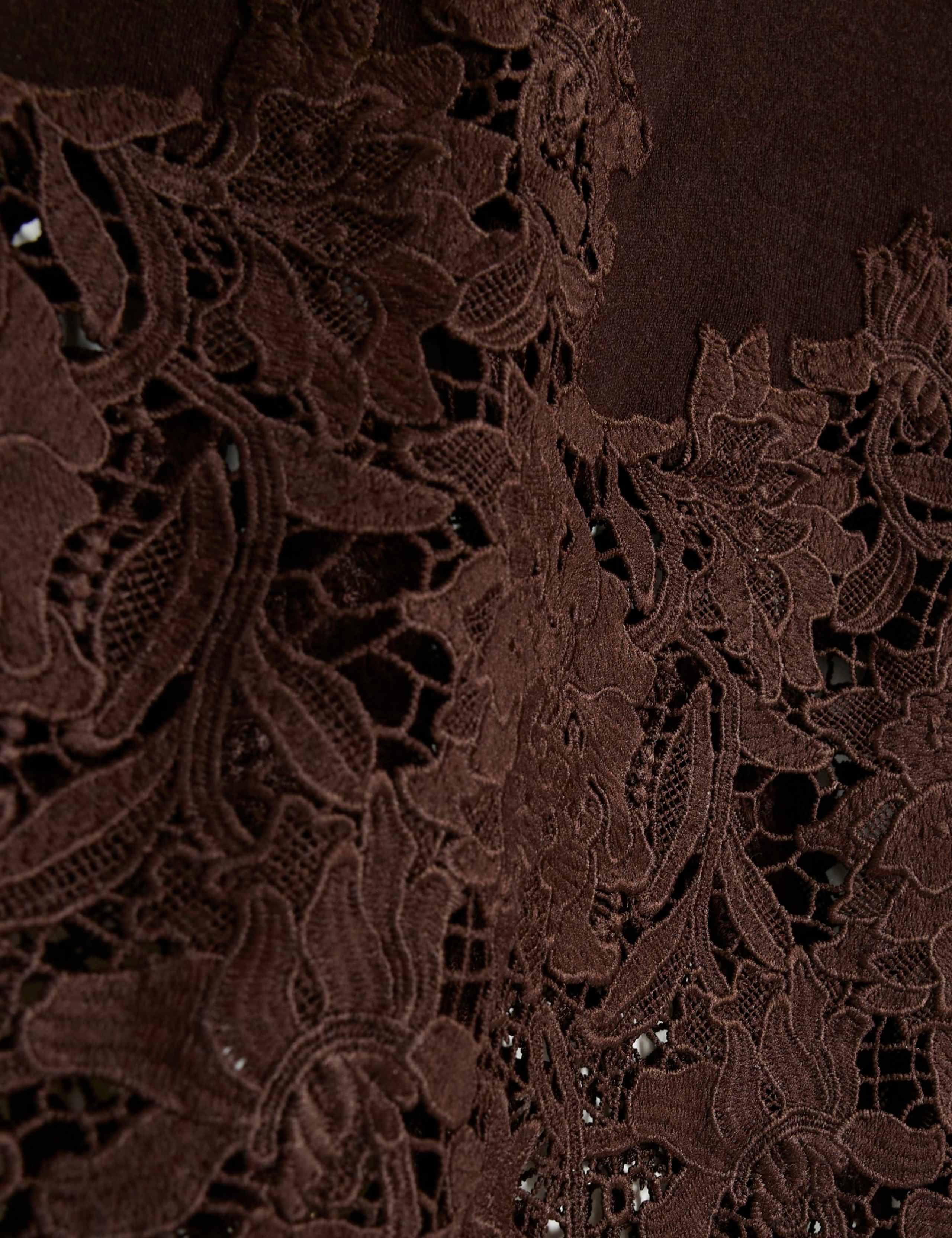 Lace V-Neck Midi Jumper Dress 5 of 5