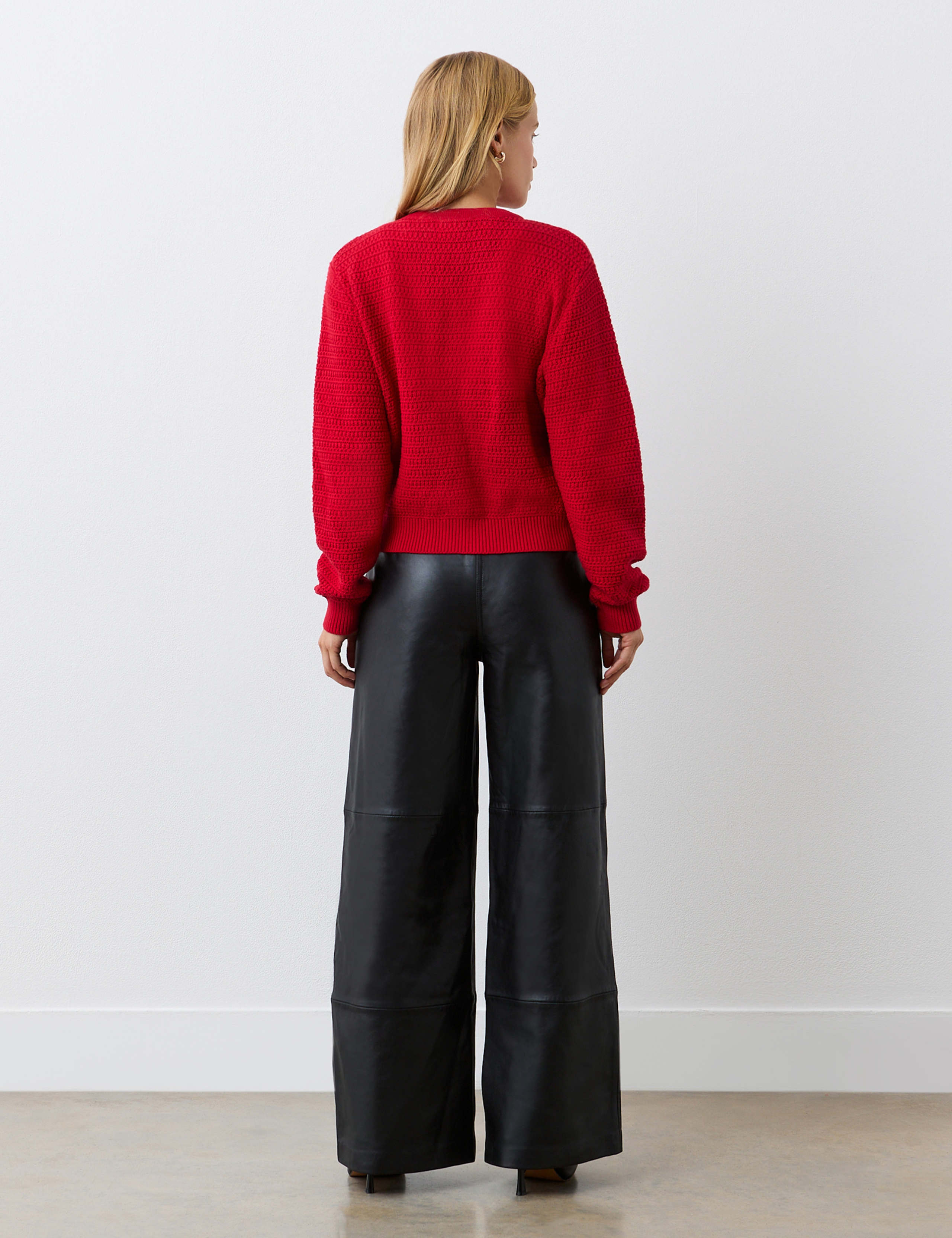 Pure Cotton Textured Button Front Cardigan 4 of 4