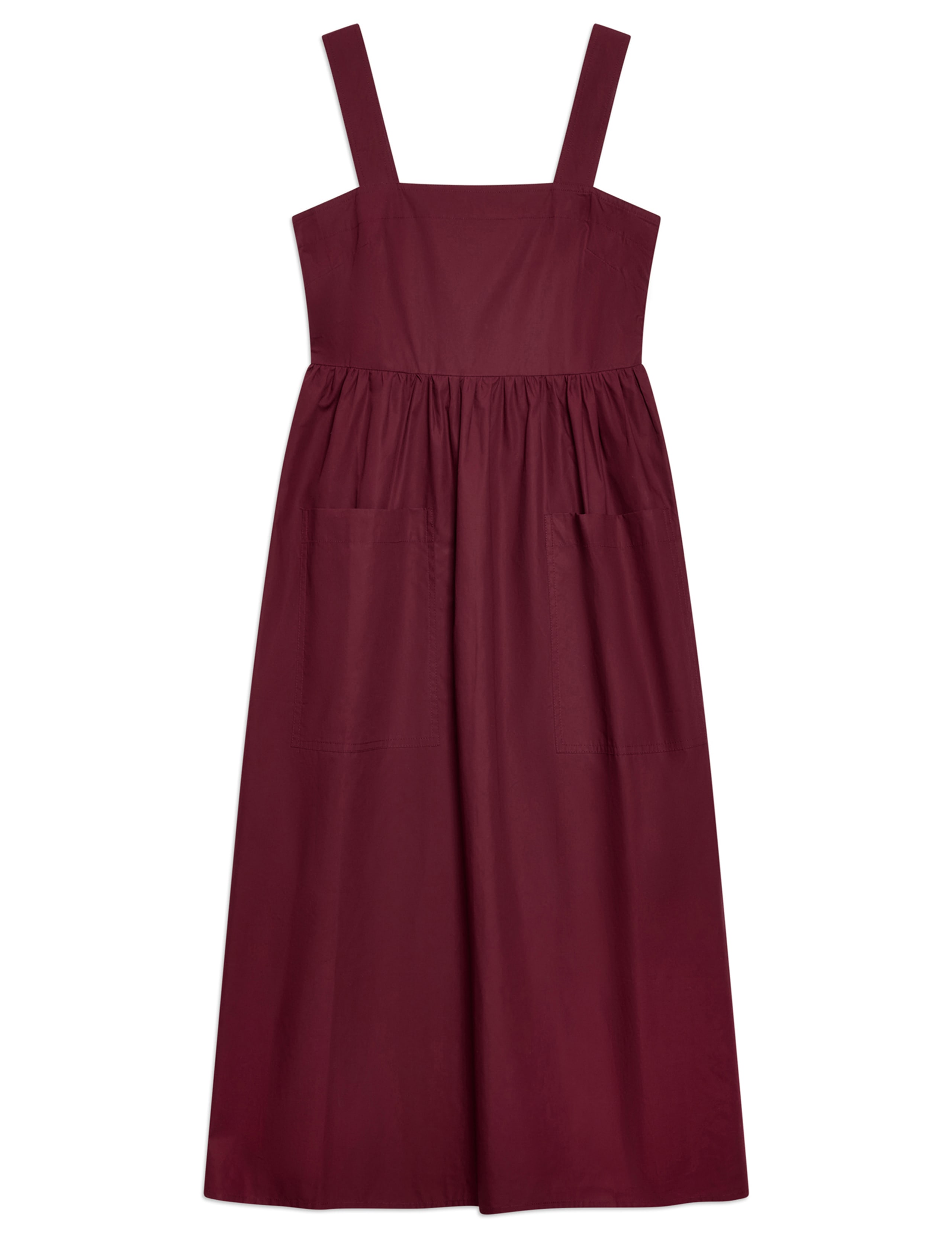 Pure Cotton Square Neck Midi Apron Dress 2 of 5