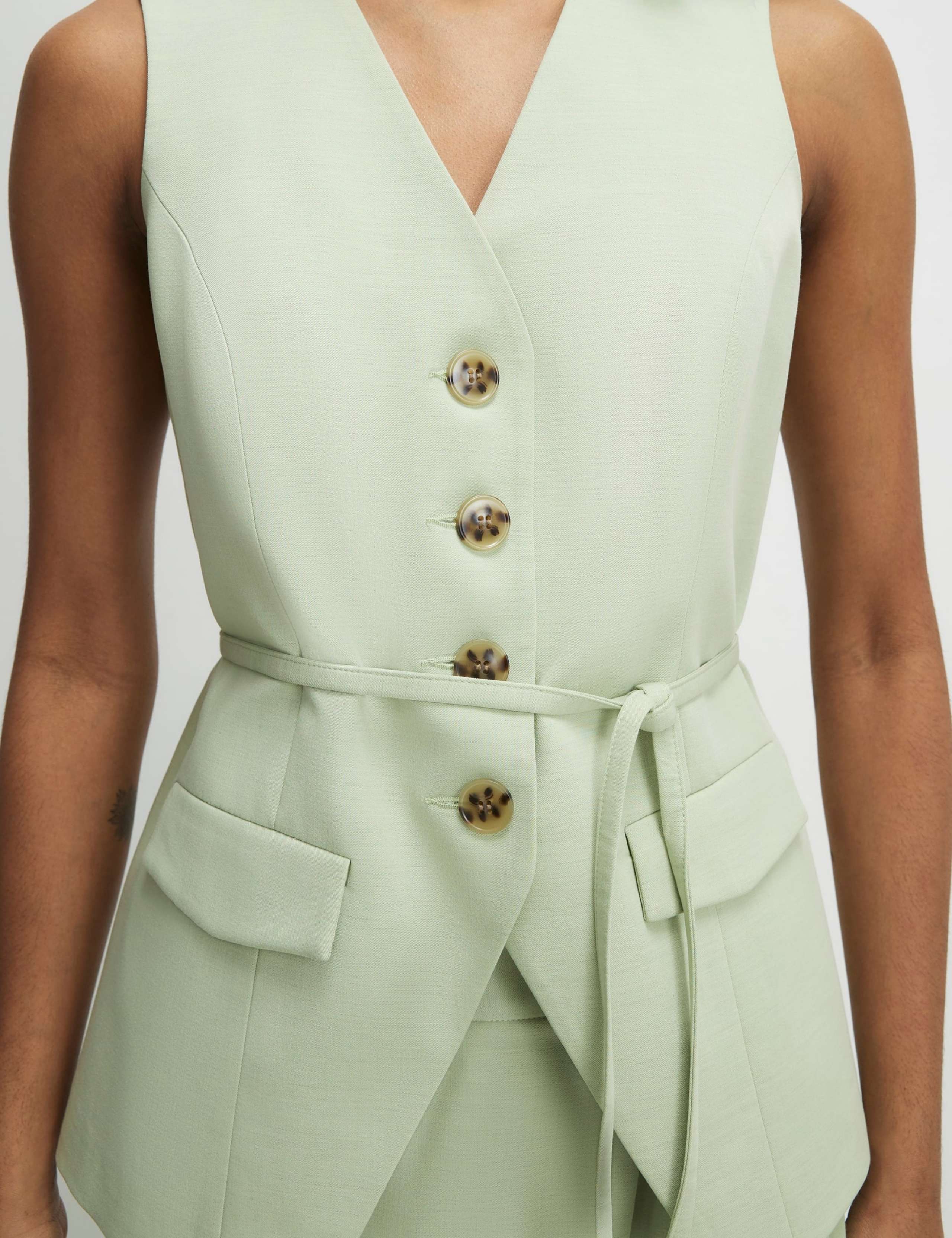 Waisted Tie Detail Waistcoat 2 of 4