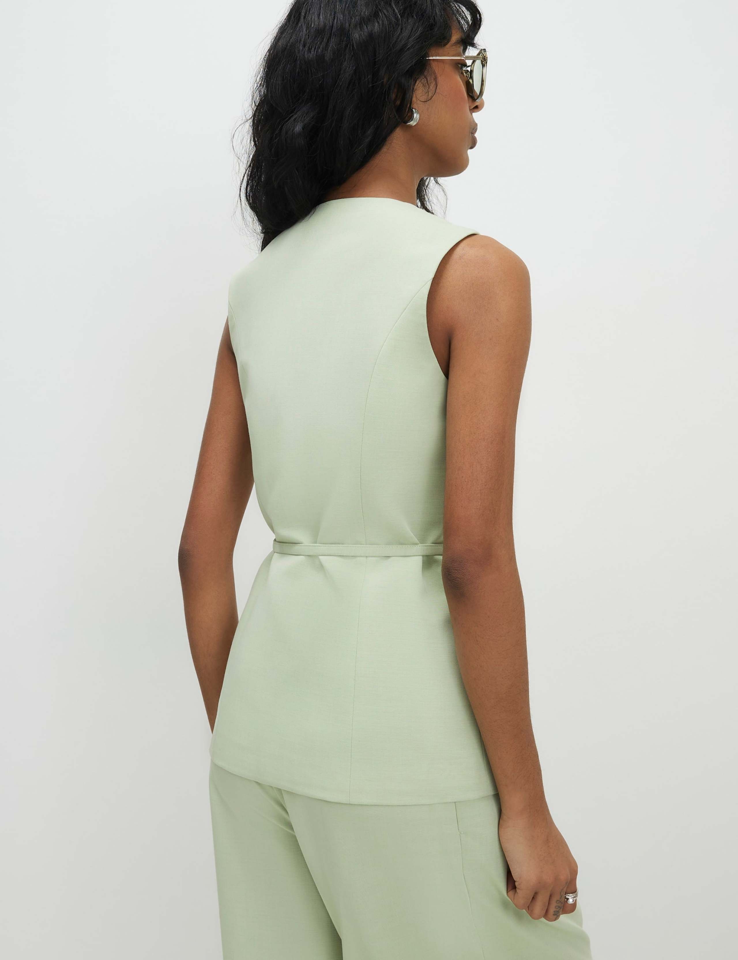 Waisted Tie Detail Waistcoat 3 of 4