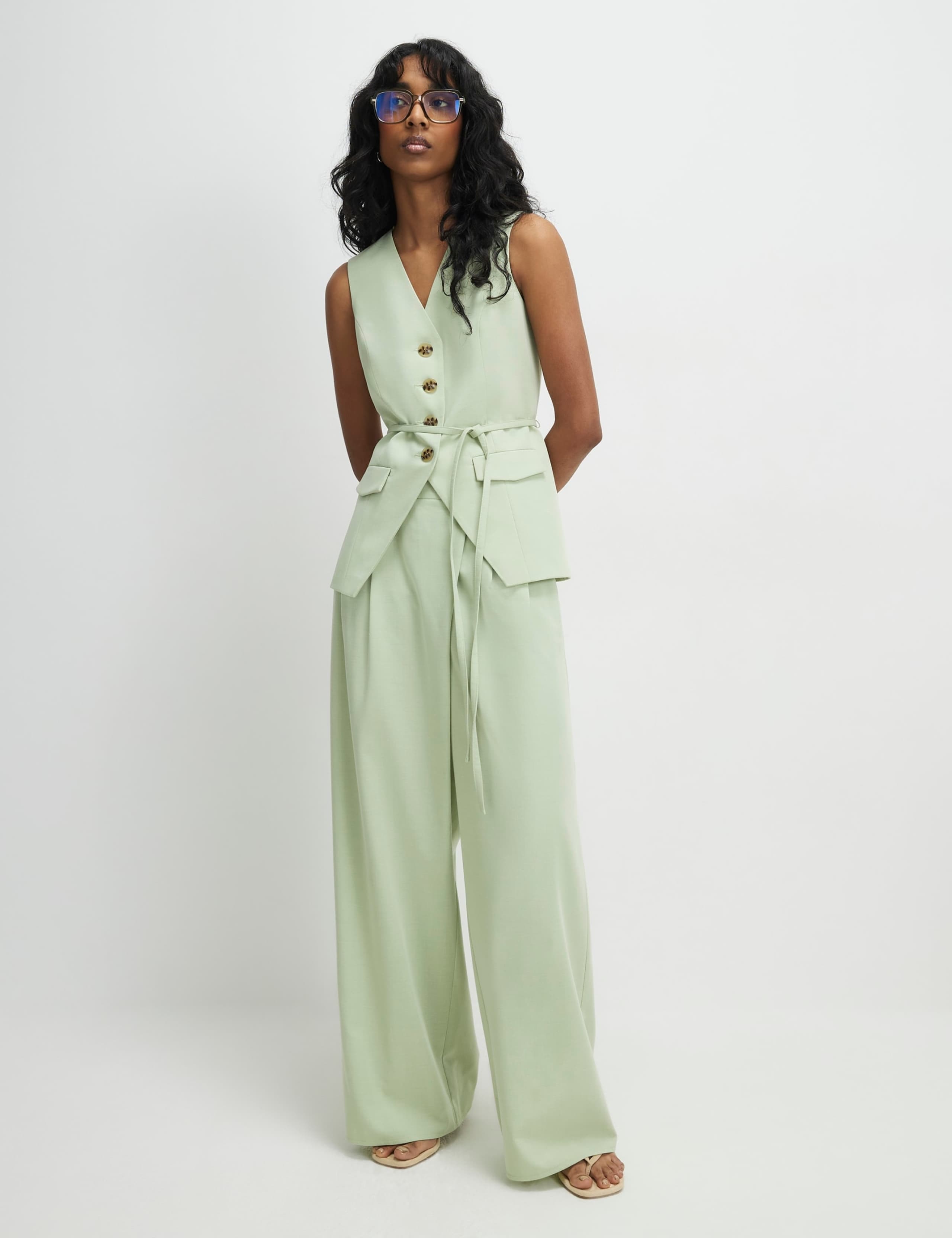 Waisted Tie Detail Waistcoat 4 of 4
