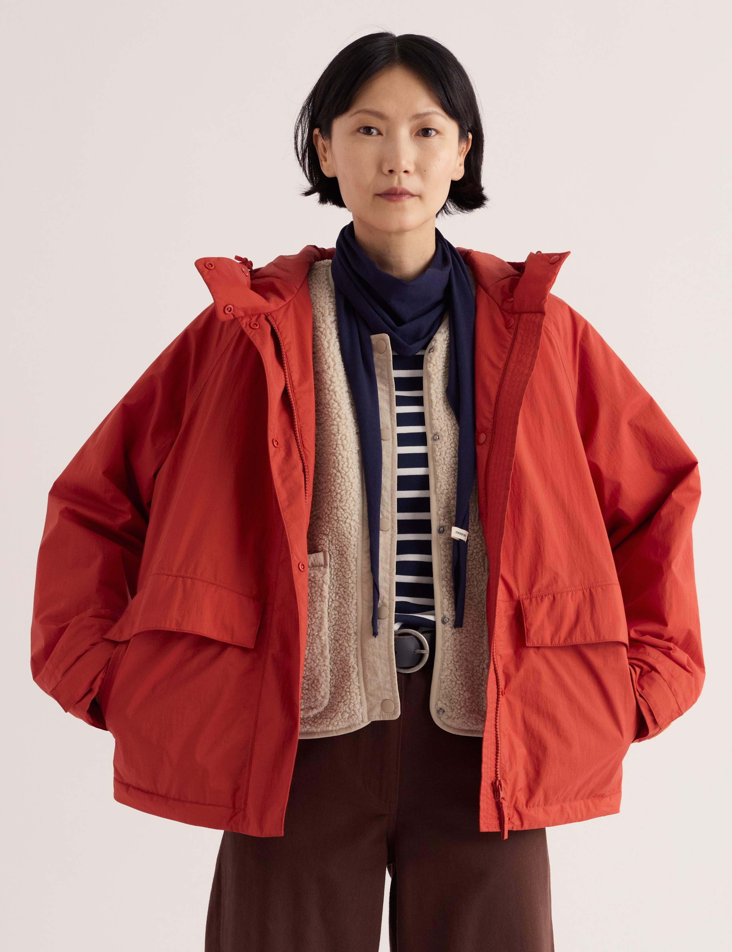 Waterproof Hooded Relaxed Rain Jacket 4 of 5