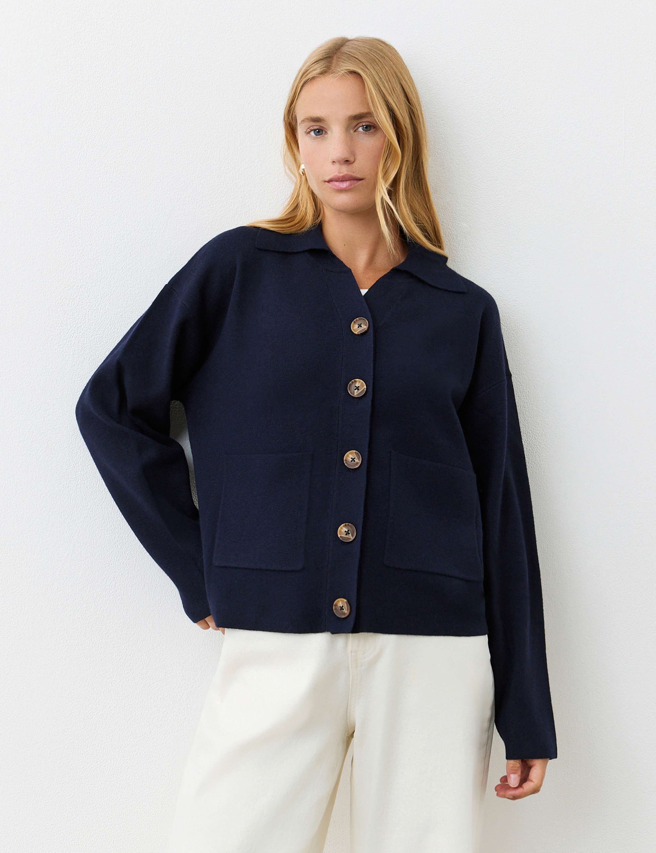 Collared Button Front Cardigan 3 of 4