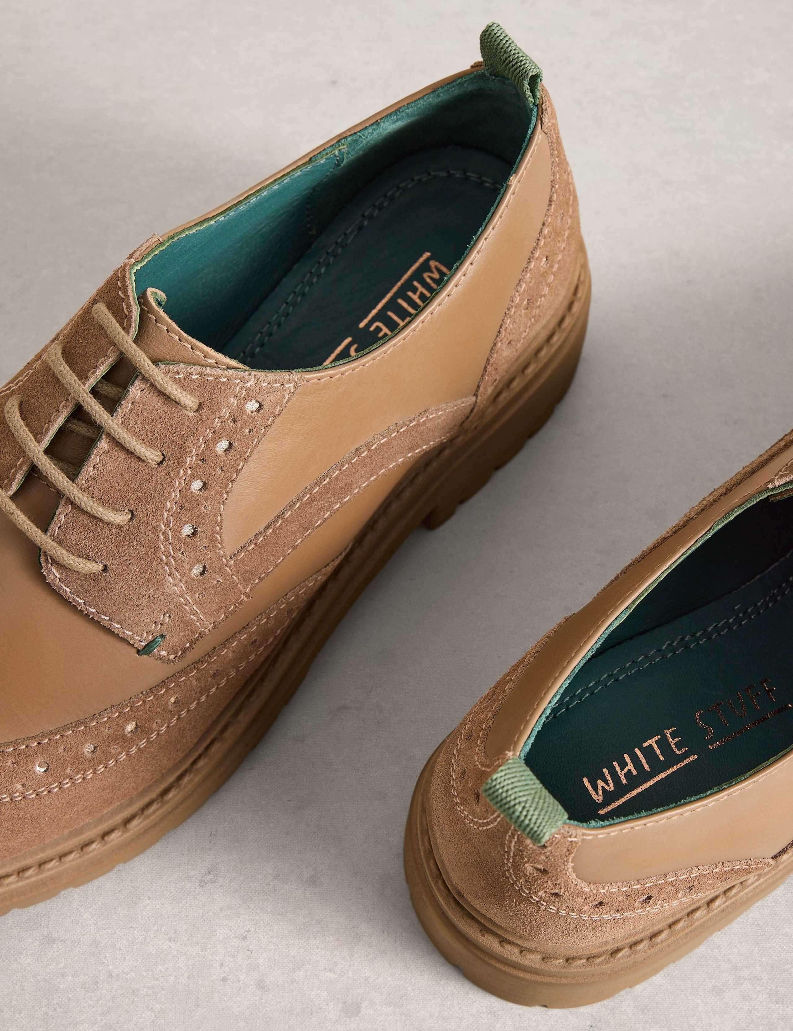 Leather Chunky Brogues 4 of 4