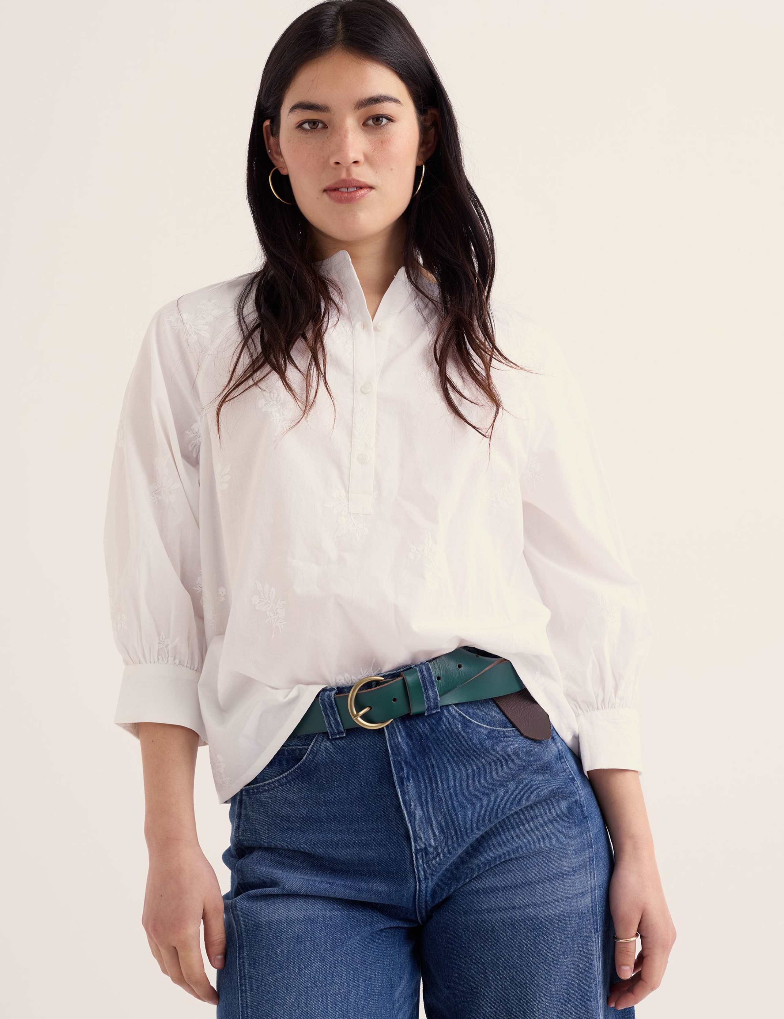 Leather Circle Buckle Jeans Belt 3 of 4