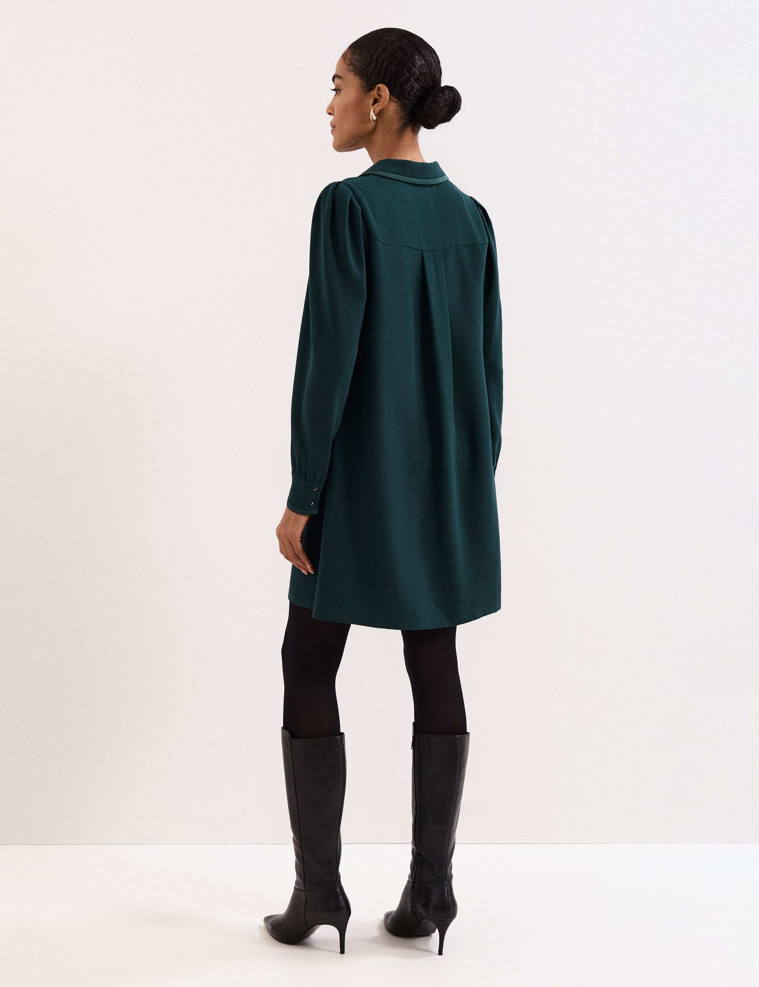 Collared Mini Swing Dress 5 of 7