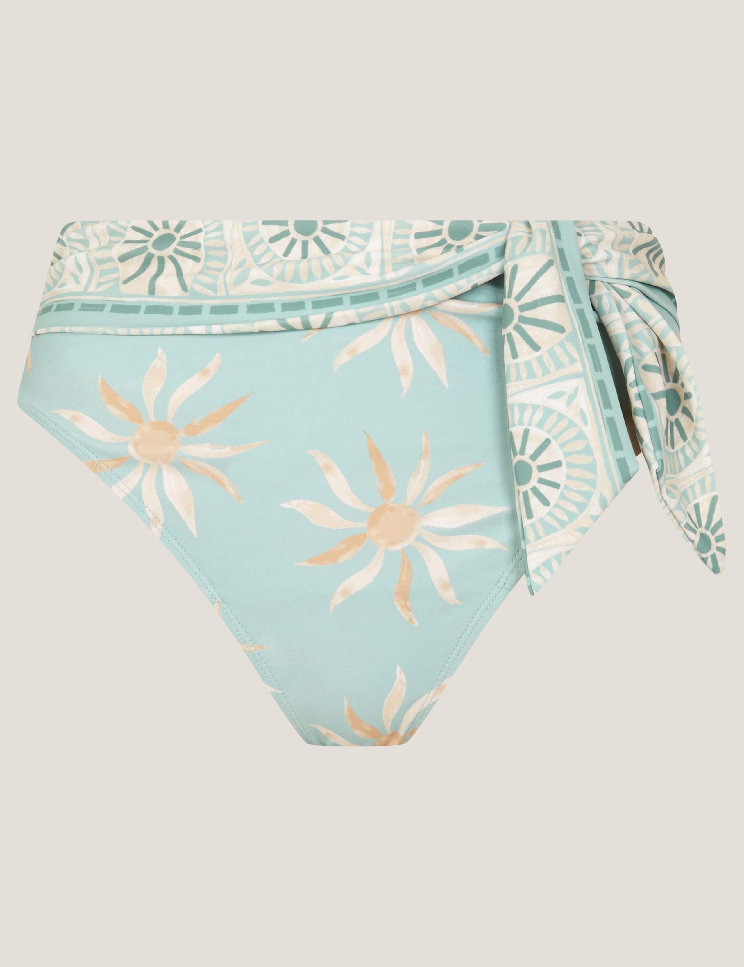 Tashie Sun Print High Waisted Bikini Bottoms 2 of 5