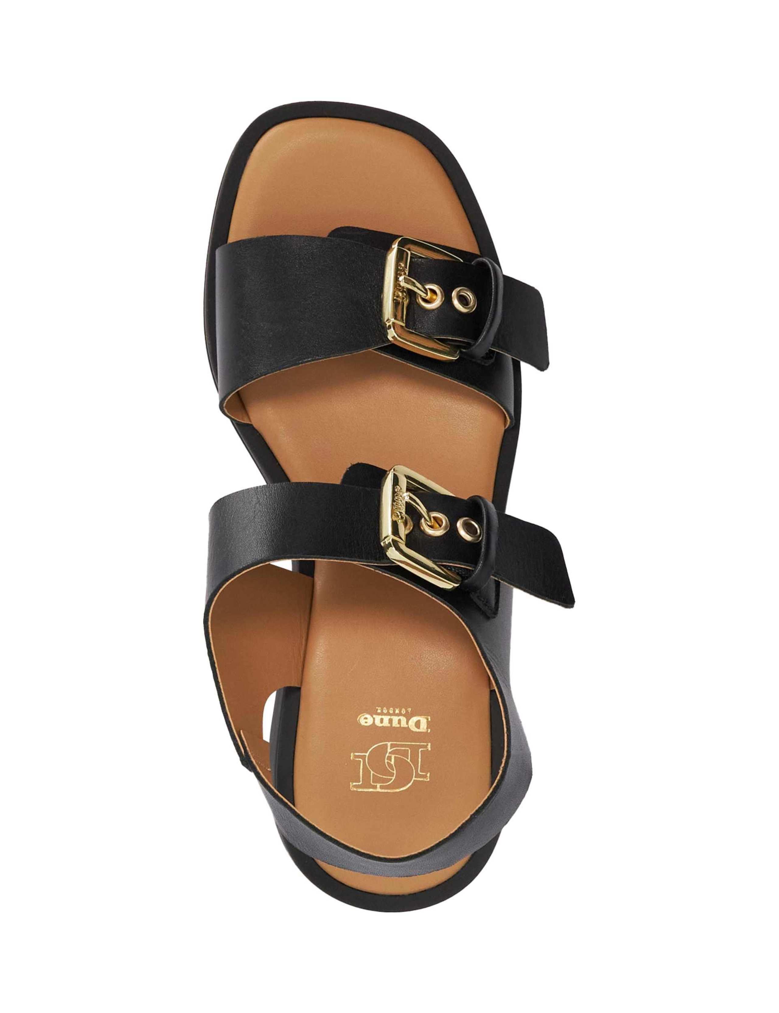 Leather Buckle Strappy Wedge Sandals 3 of 5