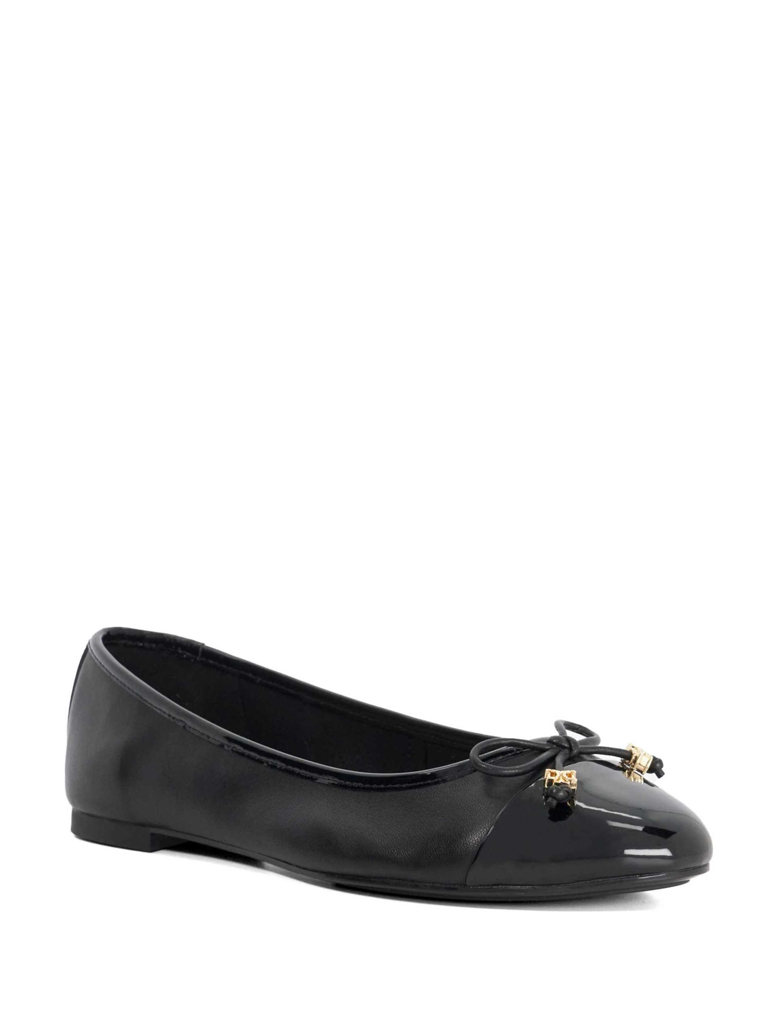 Wide Fit Leather Flatform Ballet Pumps 2 of 6