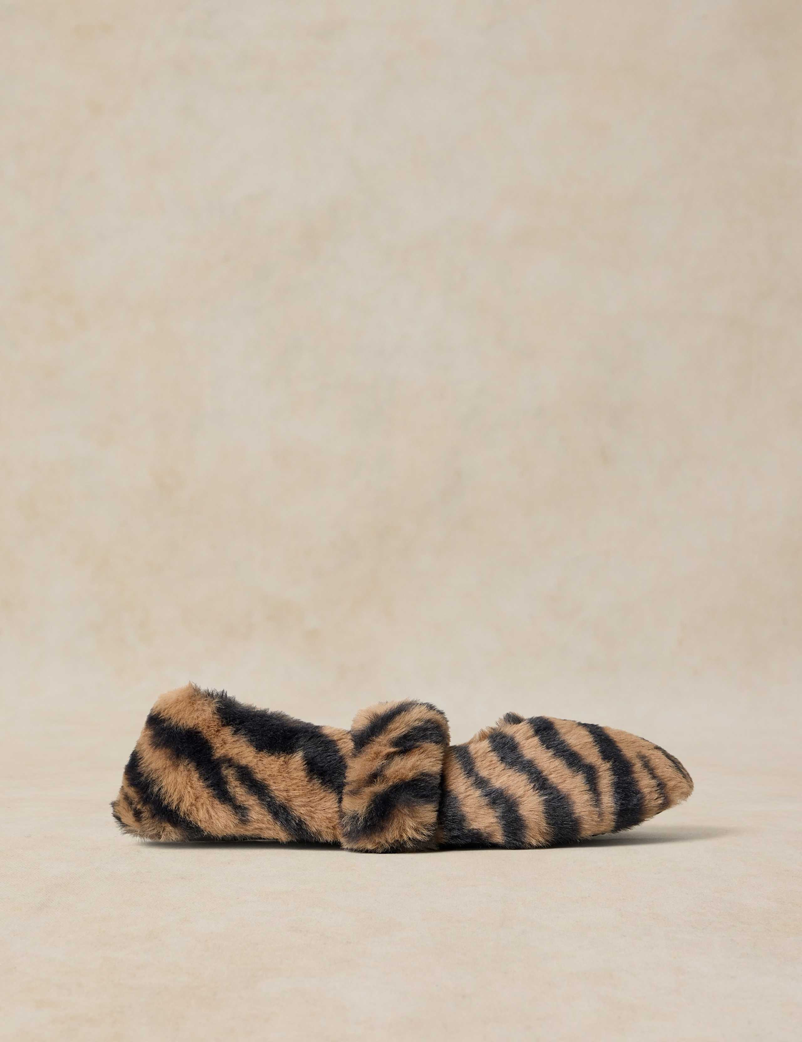 Animal Print Mary Jane Slippers 1 of 4