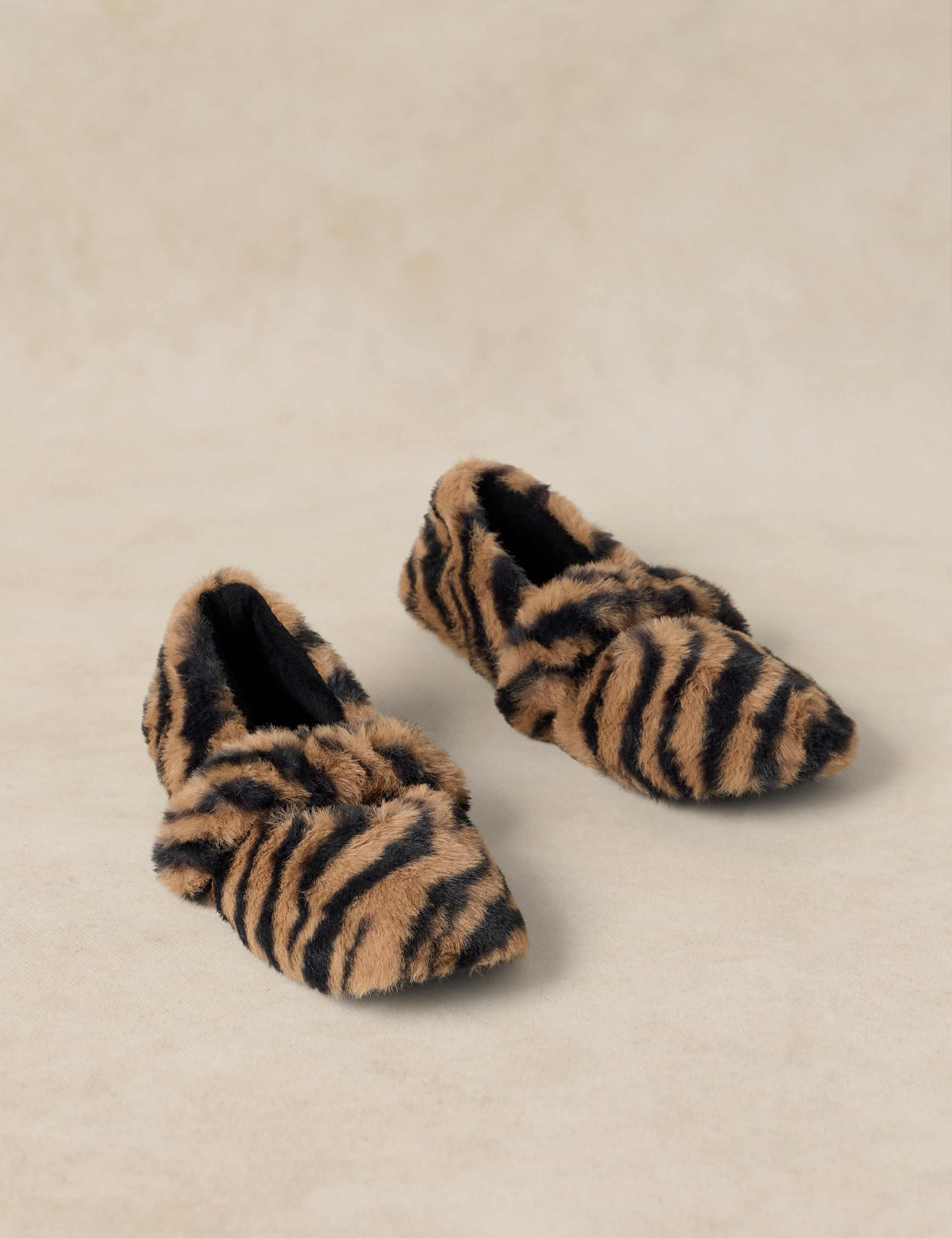 Animal Print Mary Jane Slippers 2 of 4