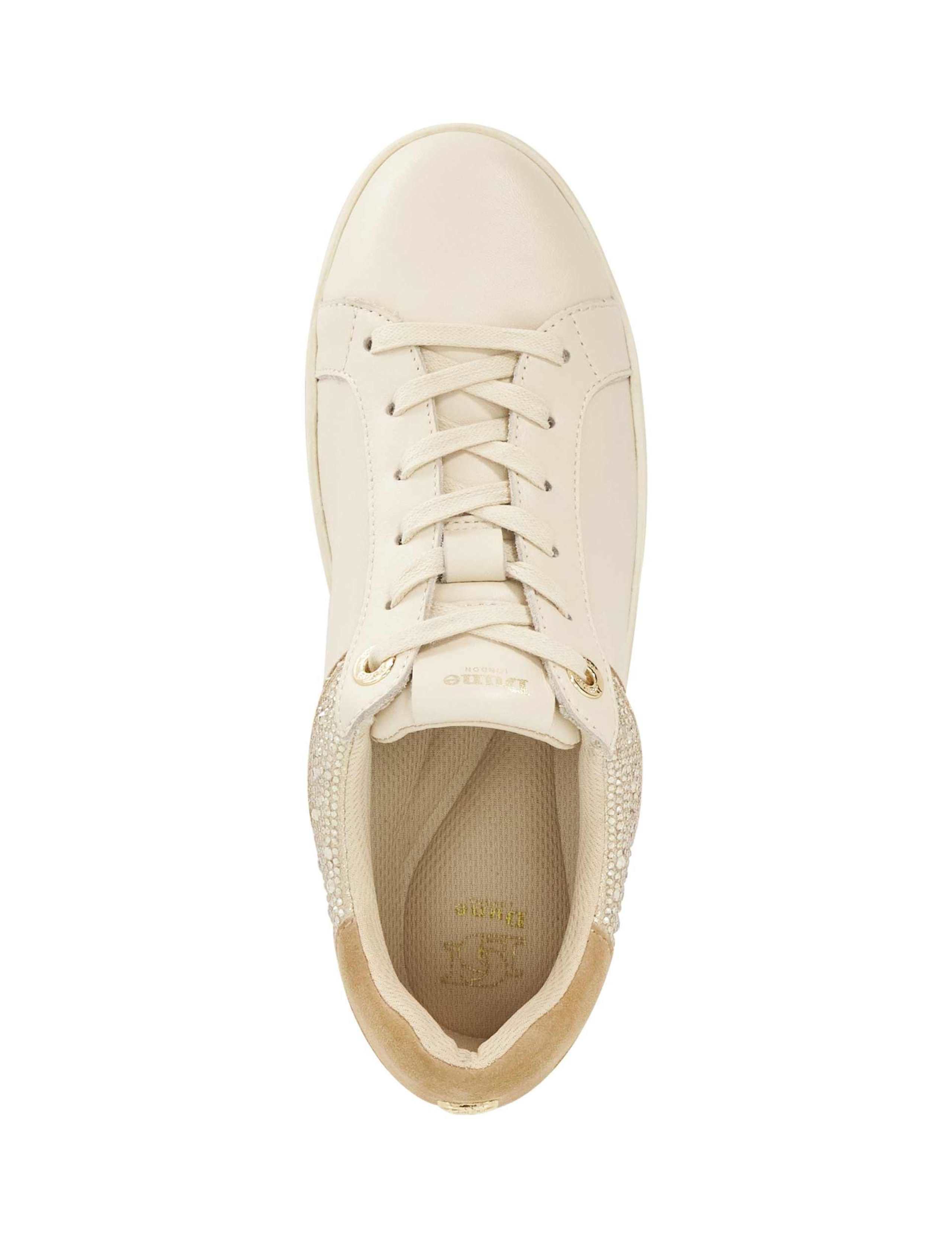 Leather Lace Up Sparkle Cupsole Trainers 4 of 6