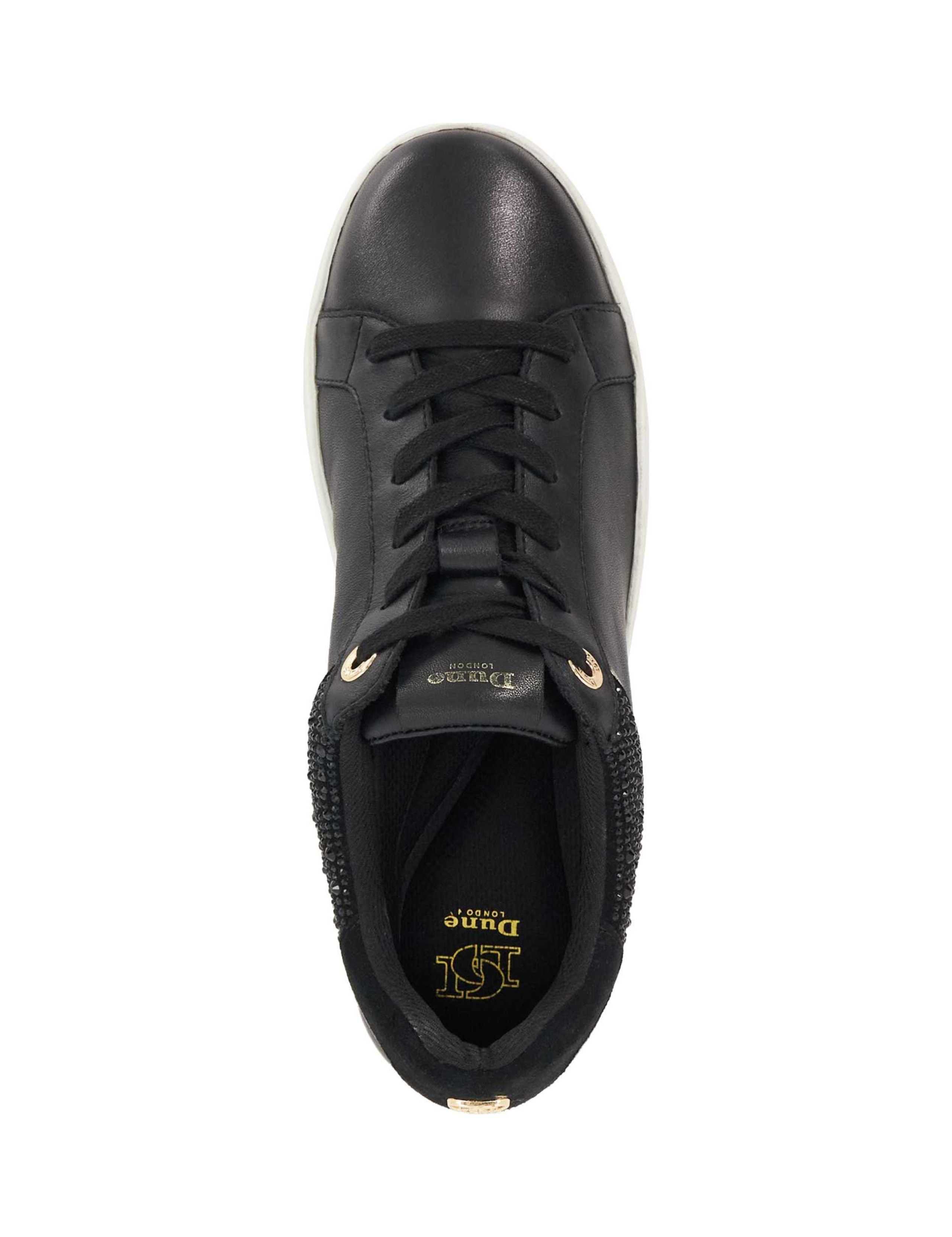 Leather Lace Up Sparkle Cupsole Trainers 5 of 6