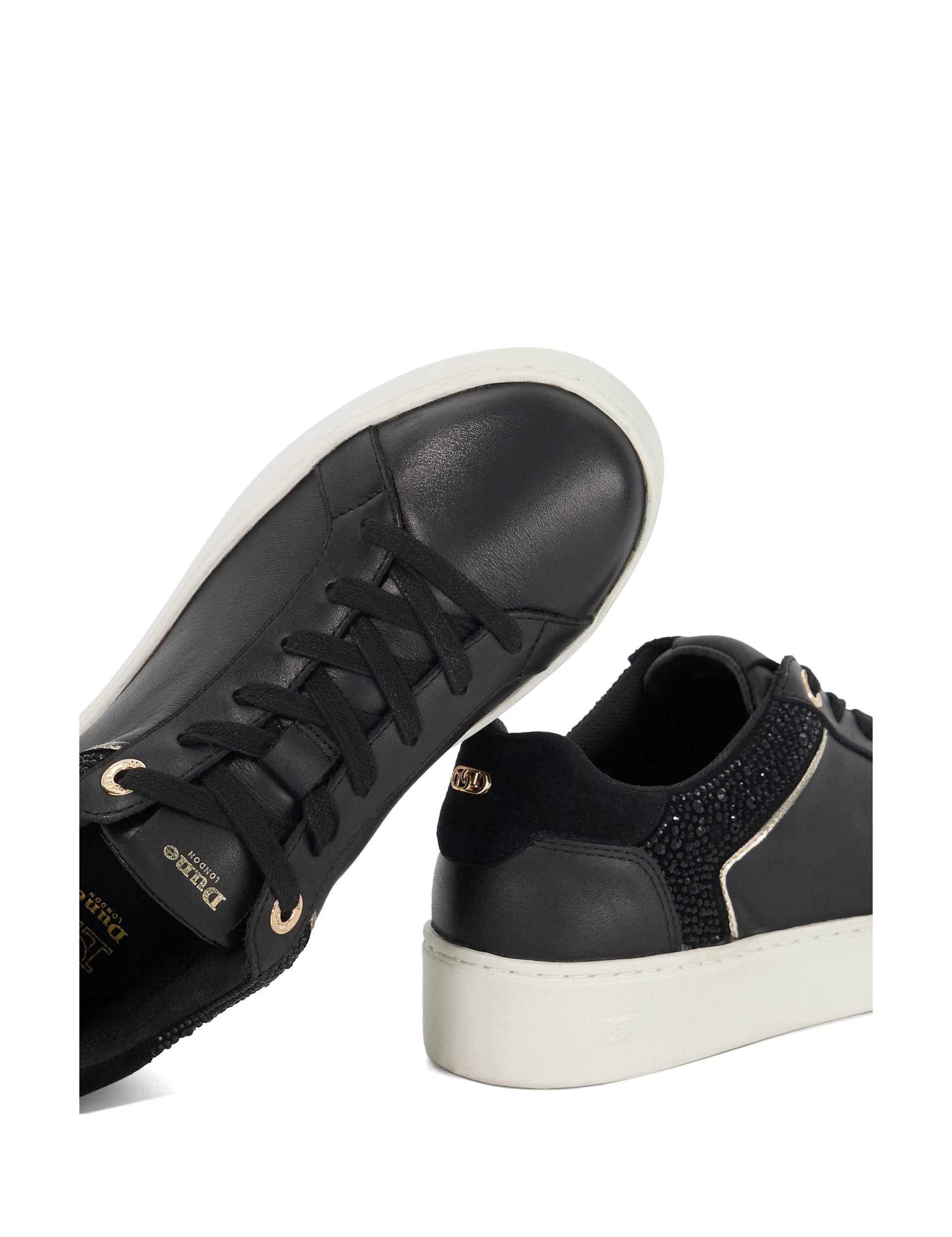 Leather Lace Up Sparkle Cupsole Trainers 6 of 6