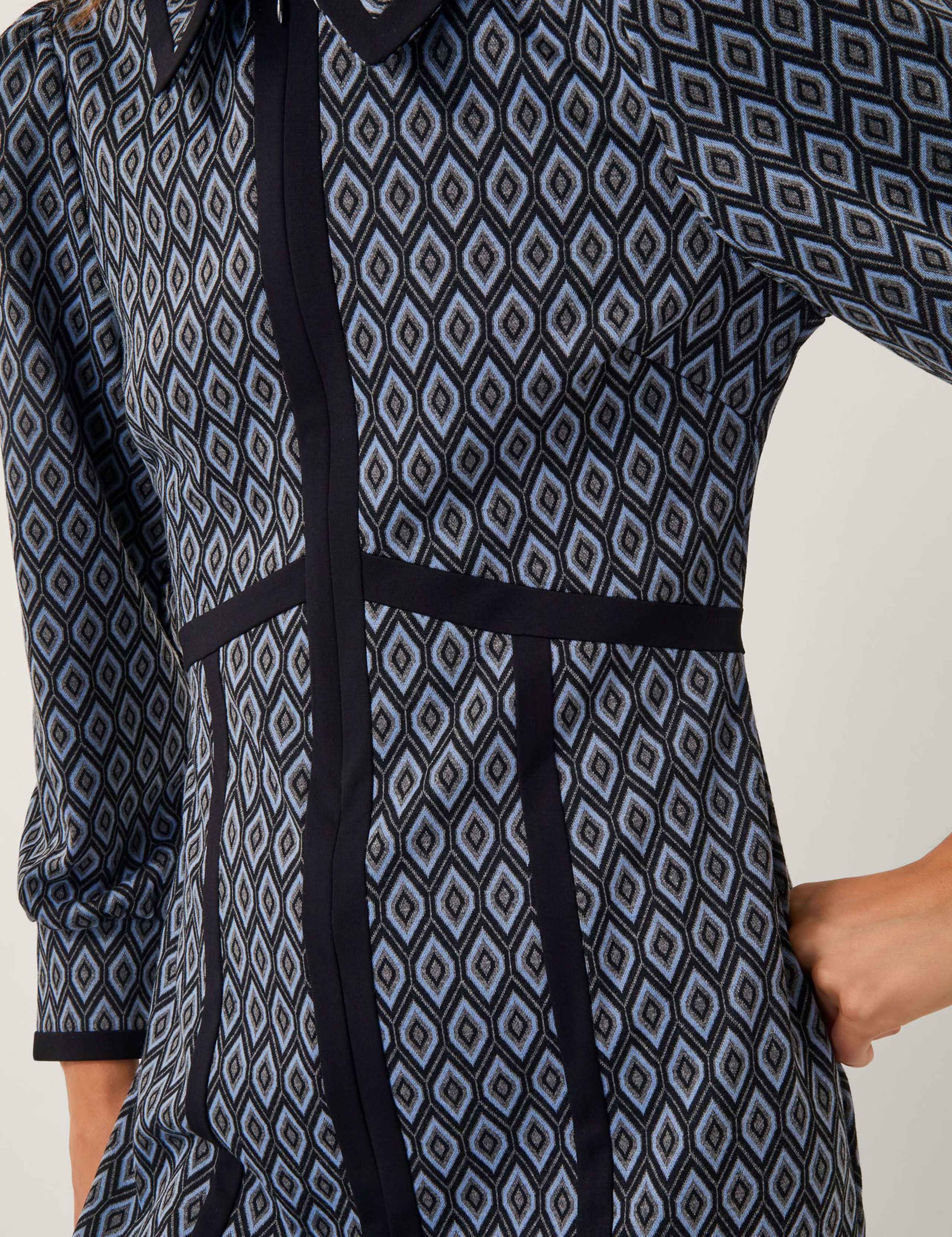 Jacquard Mini Shirt Dress 4 of 4