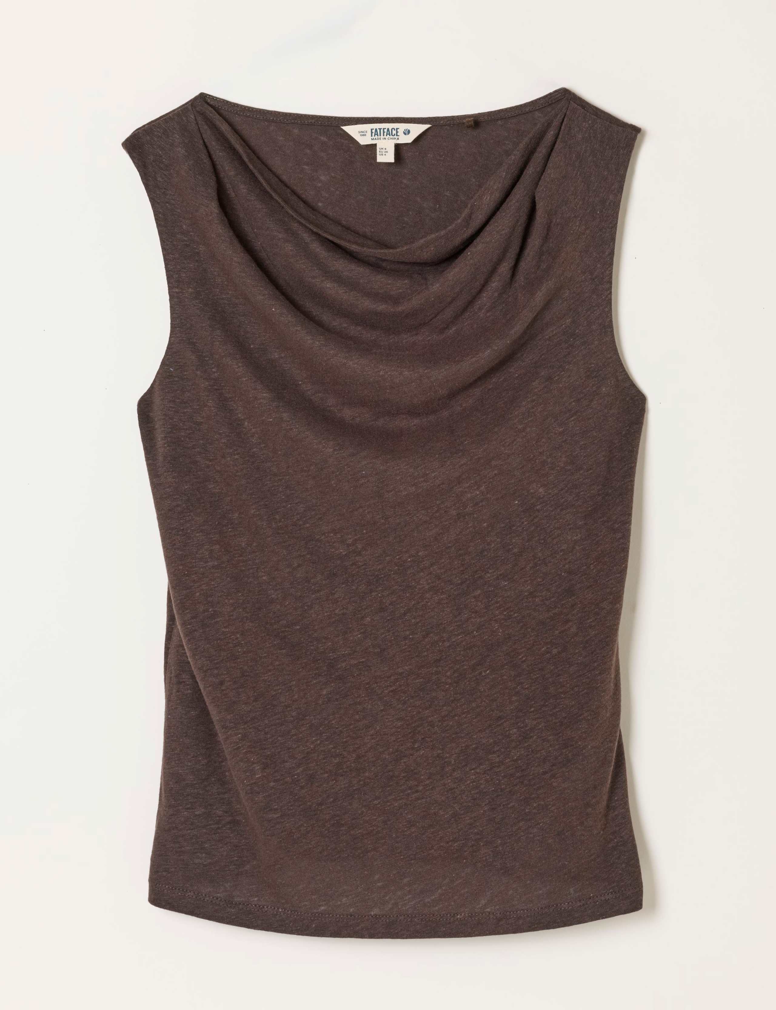Linen Rich Cowl Neck Top 2 of 5
