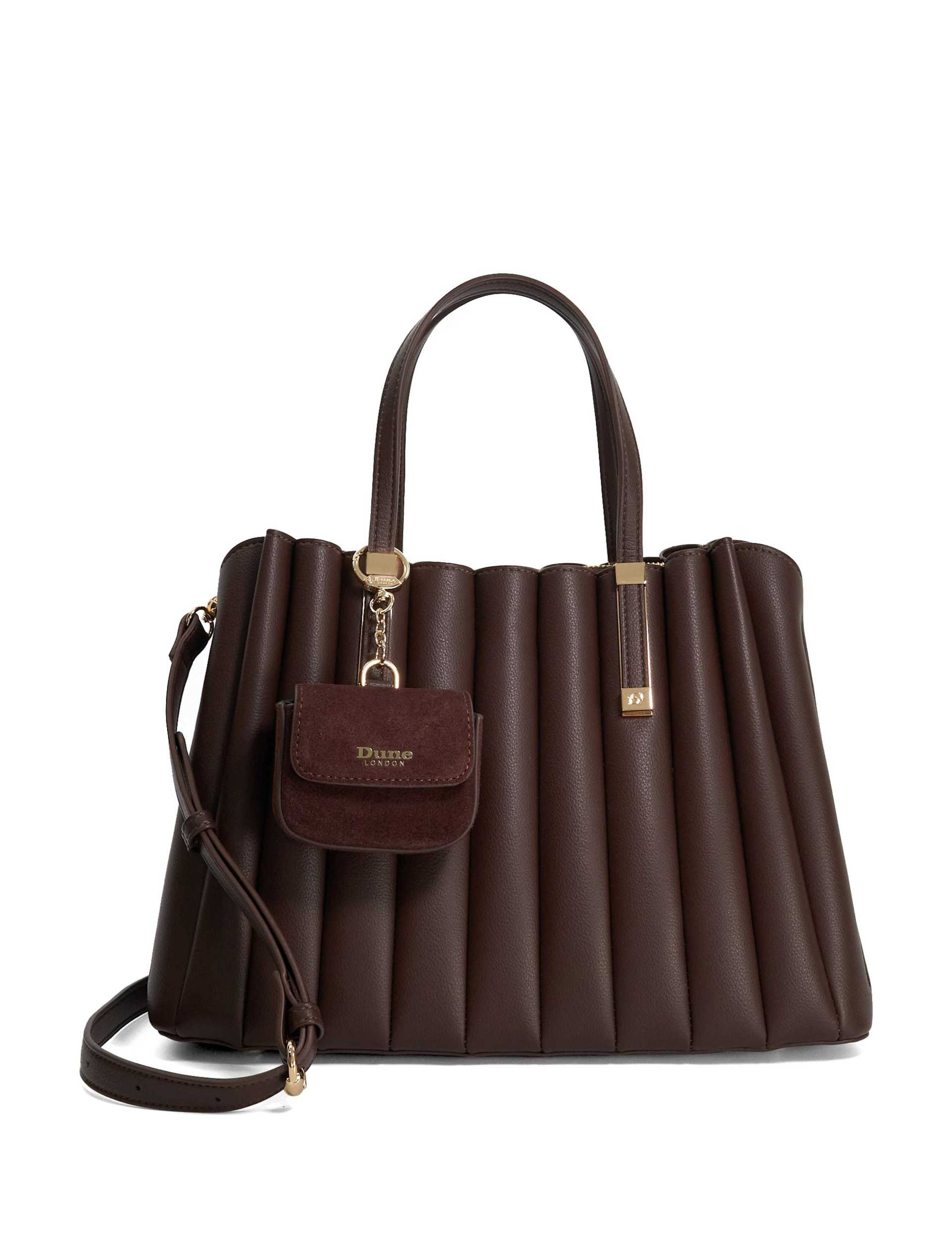 Pleated Tote Bag with Purse 1 of 6
