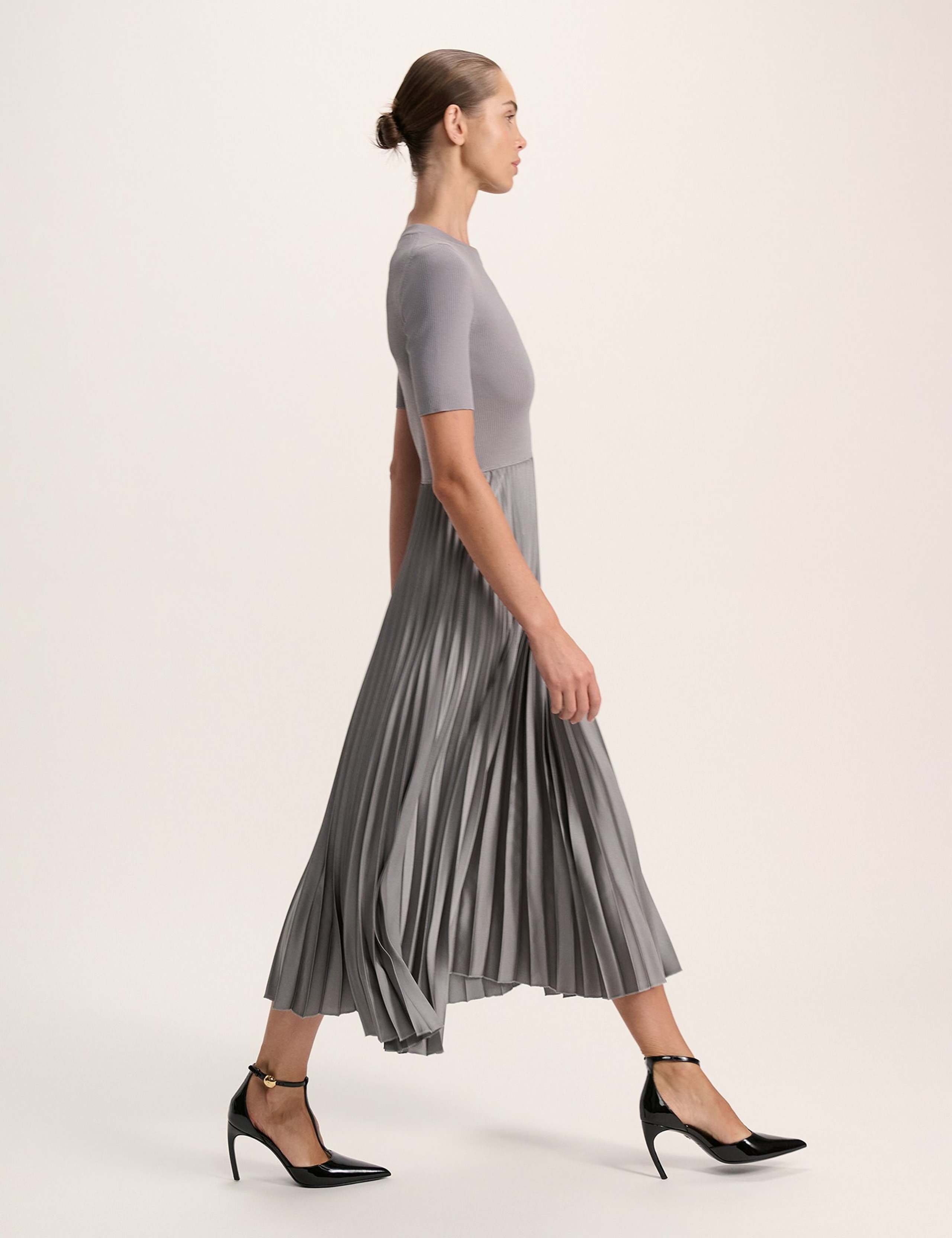 Textured Midi Skater Dress 4 of 6