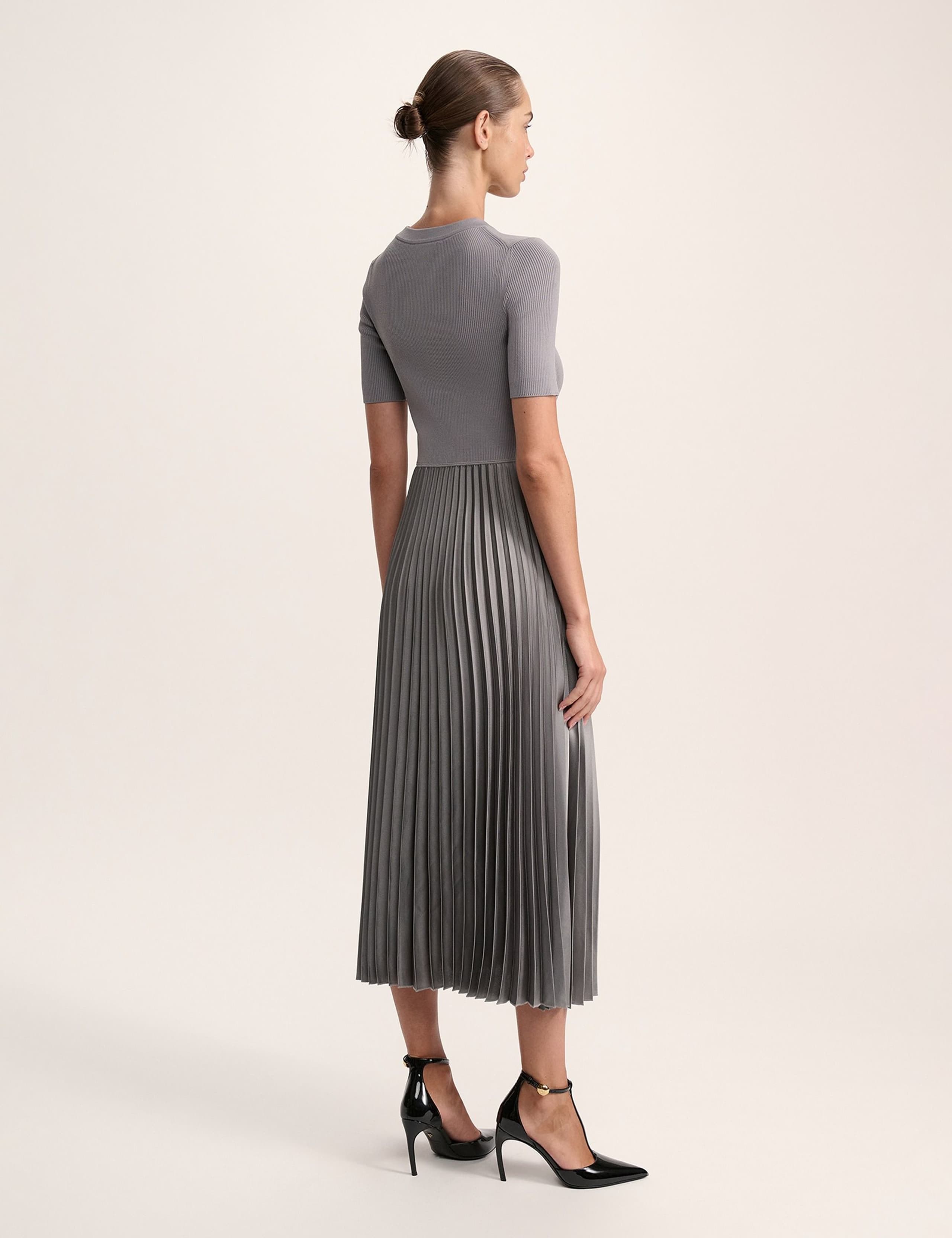 Textured Midi Skater Dress 5 of 6