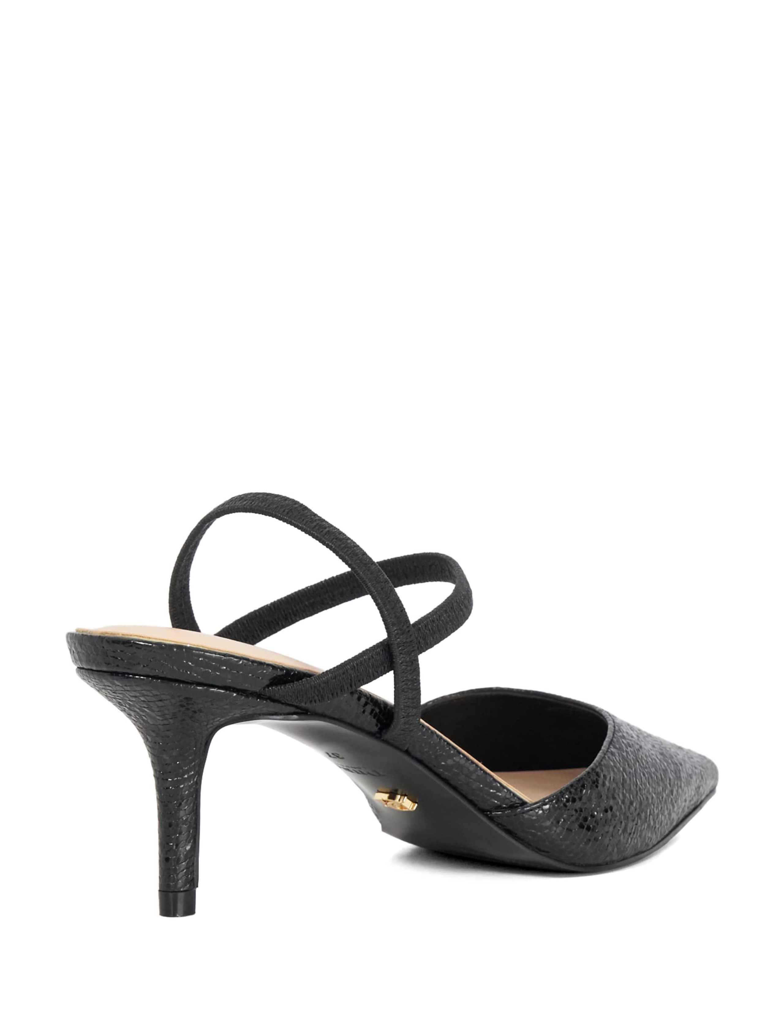 Snake Print Pointed Court Shoes 2 of 6