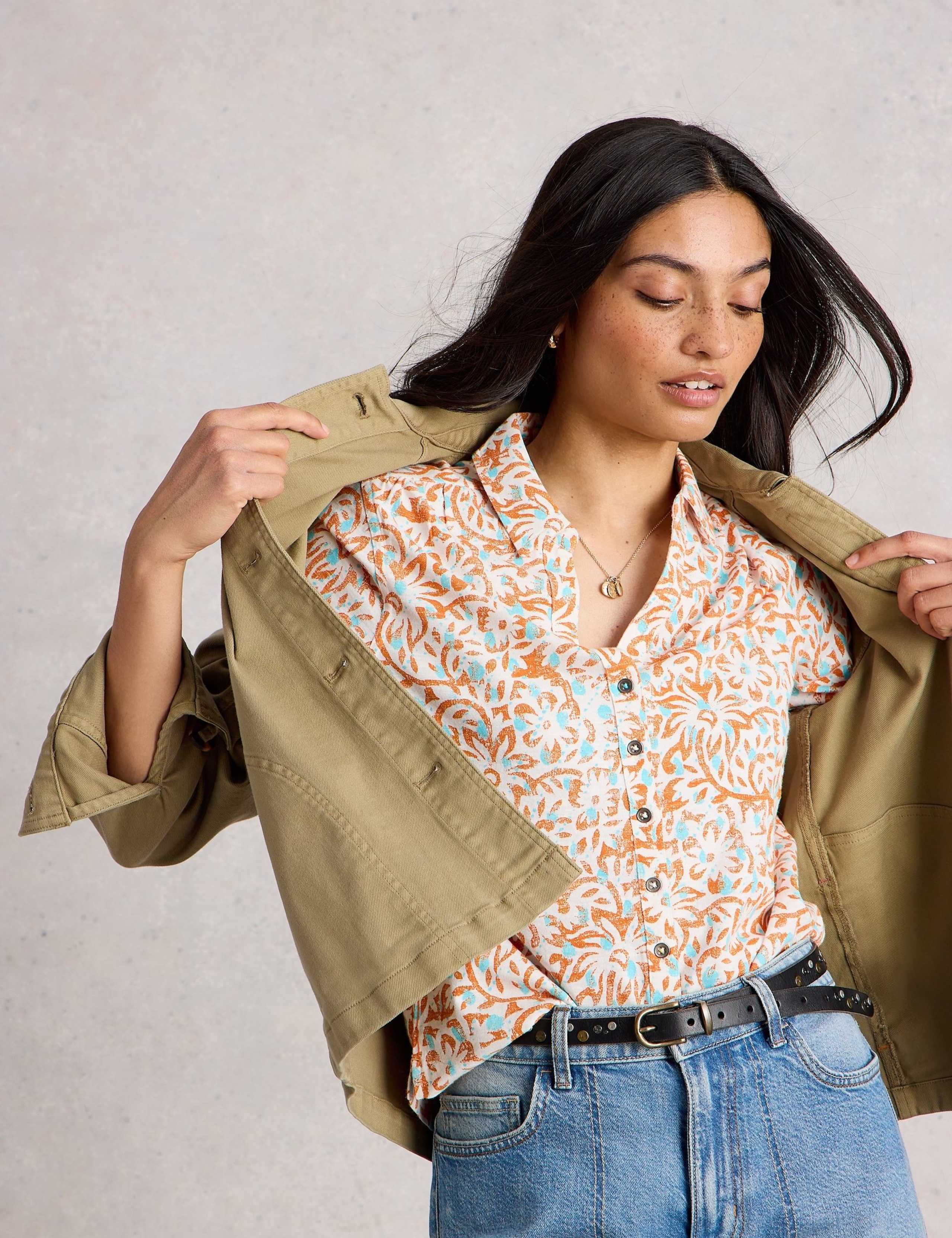 Pure Cotton Printed Collared Shirt 3 of 6