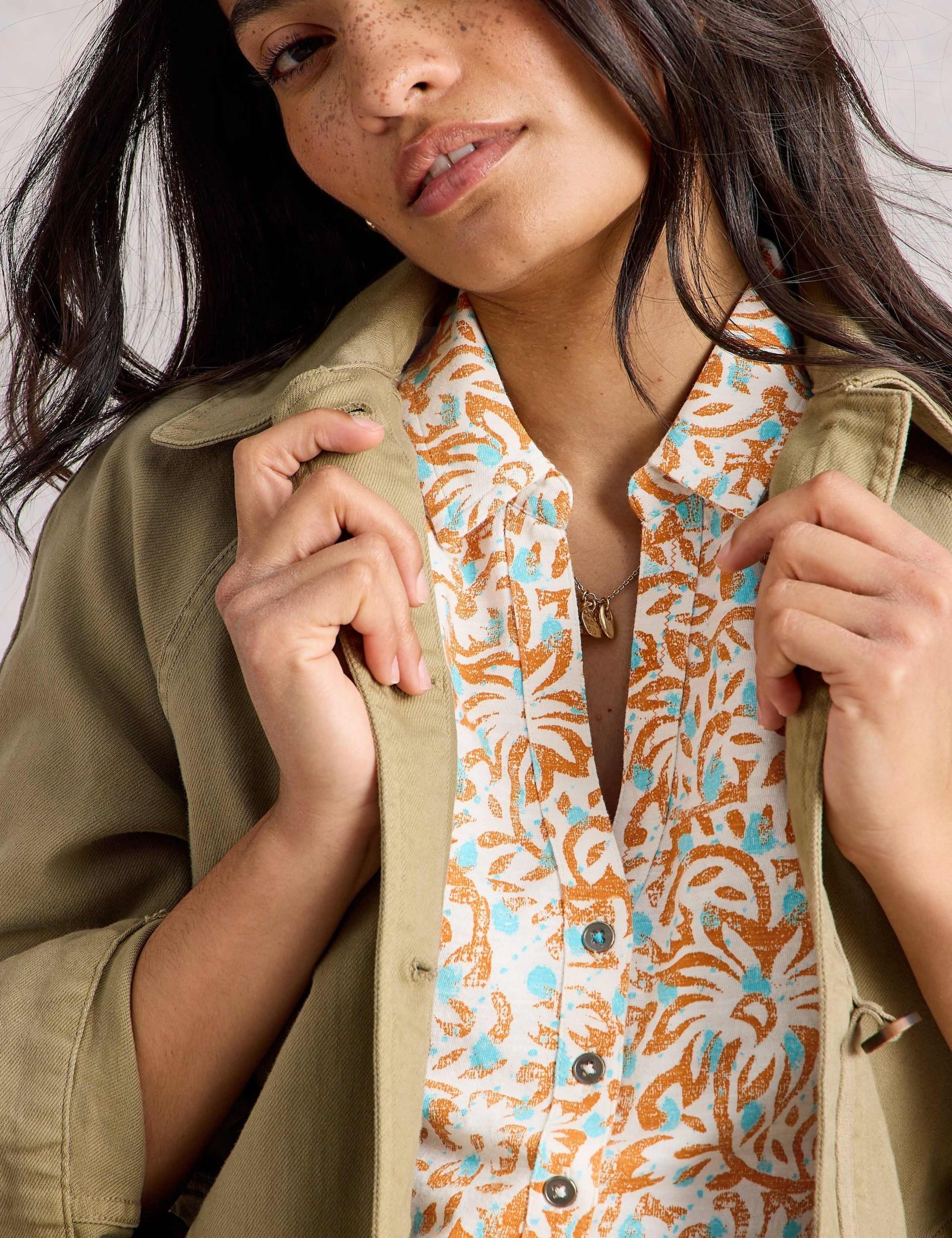 Pure Cotton Printed Collared Shirt 6 of 6