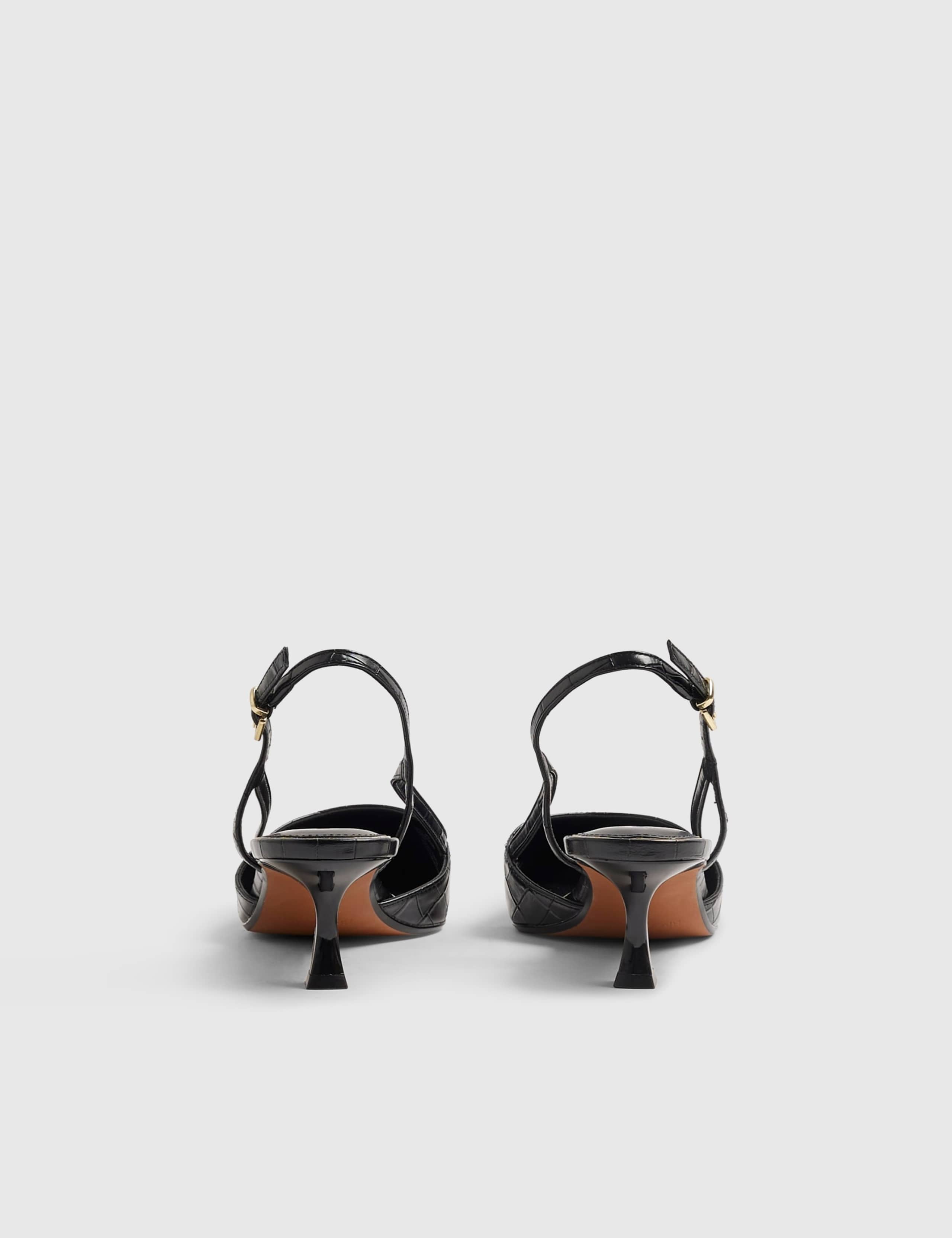 Kitten Heel Pointed Slingback Shoes 2 of 5