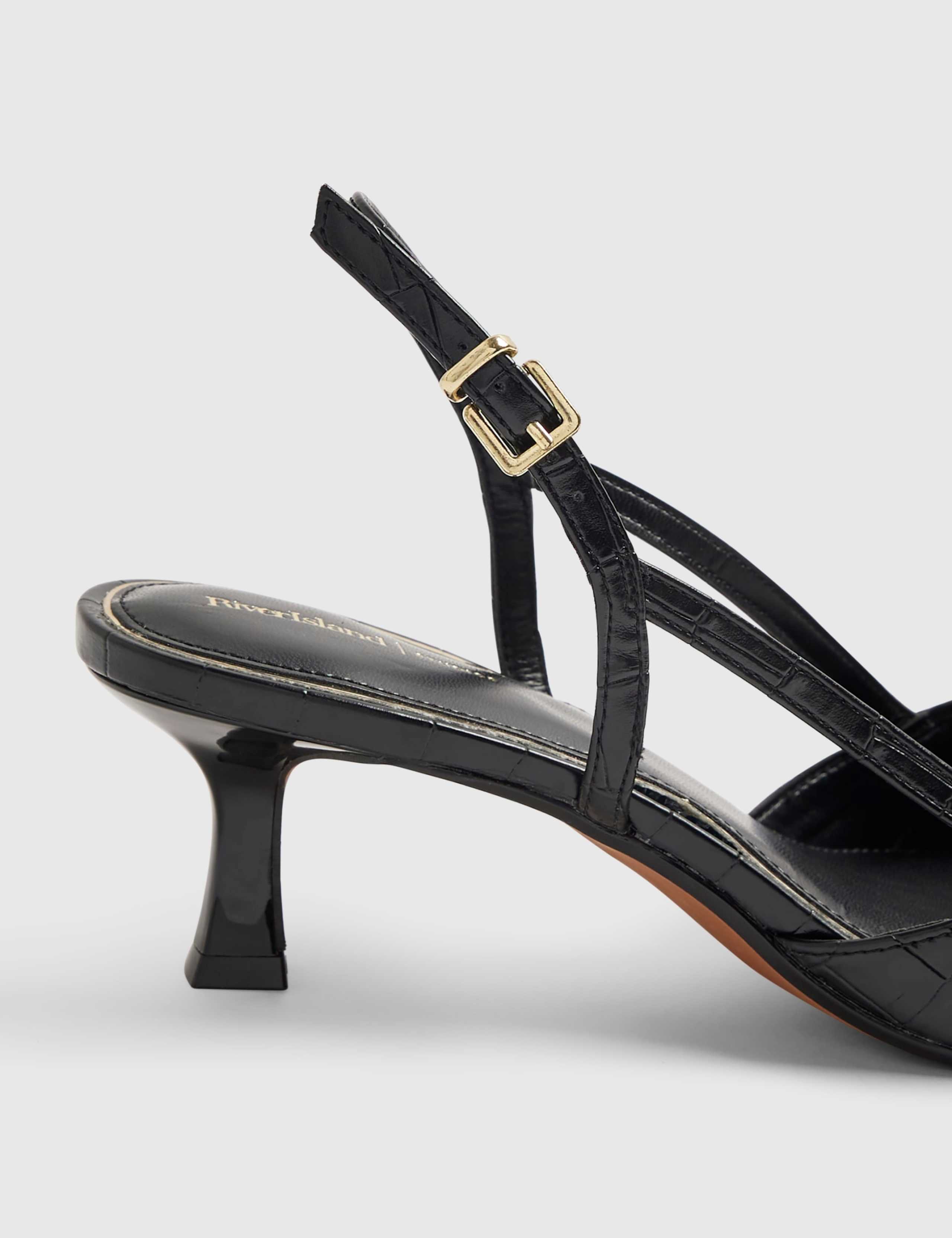 Kitten Heel Pointed Slingback Shoes 5 of 5