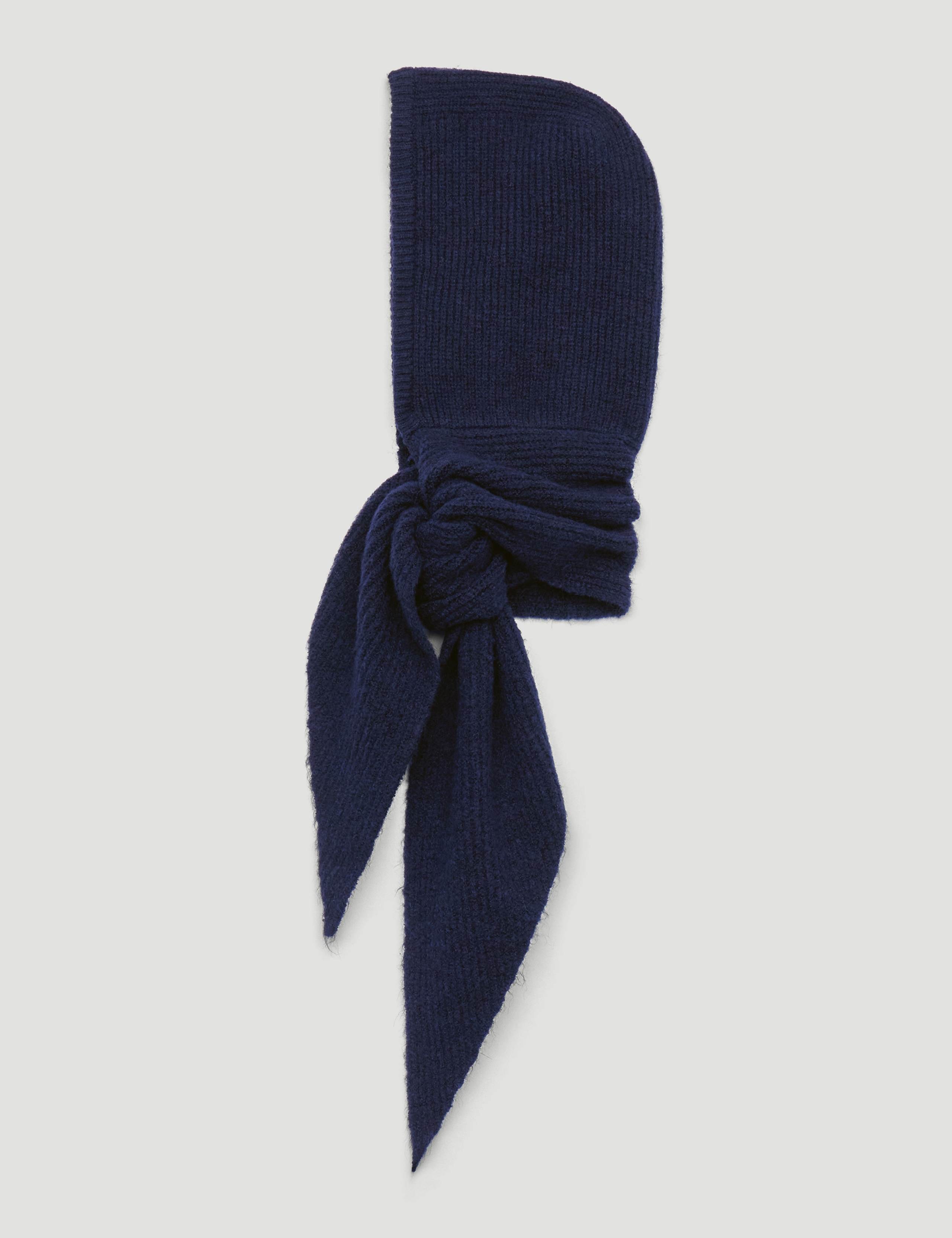 Knitted Textured Hooded Scarf 2 of 3