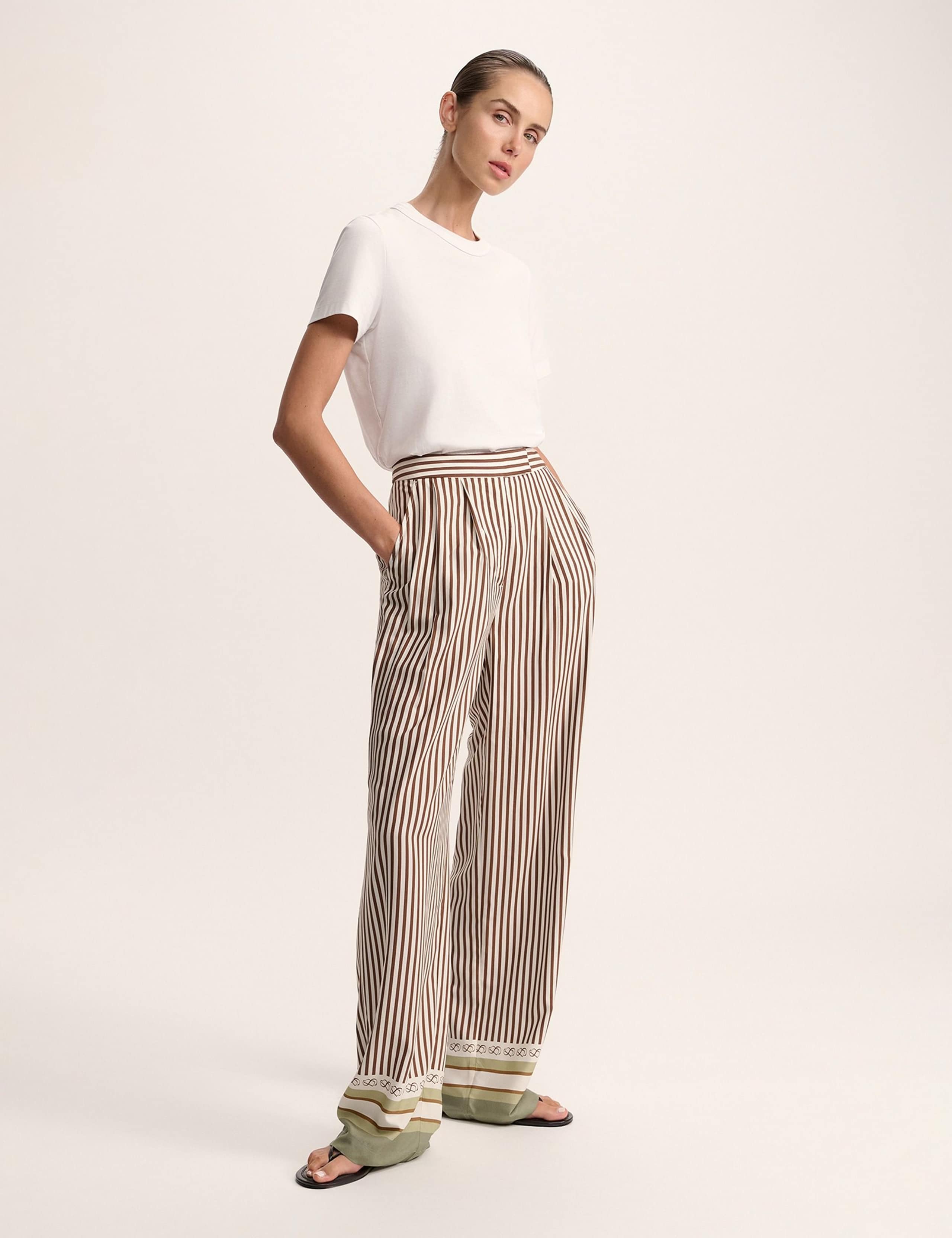 Striped Wide Leg Trousers 2 of 6