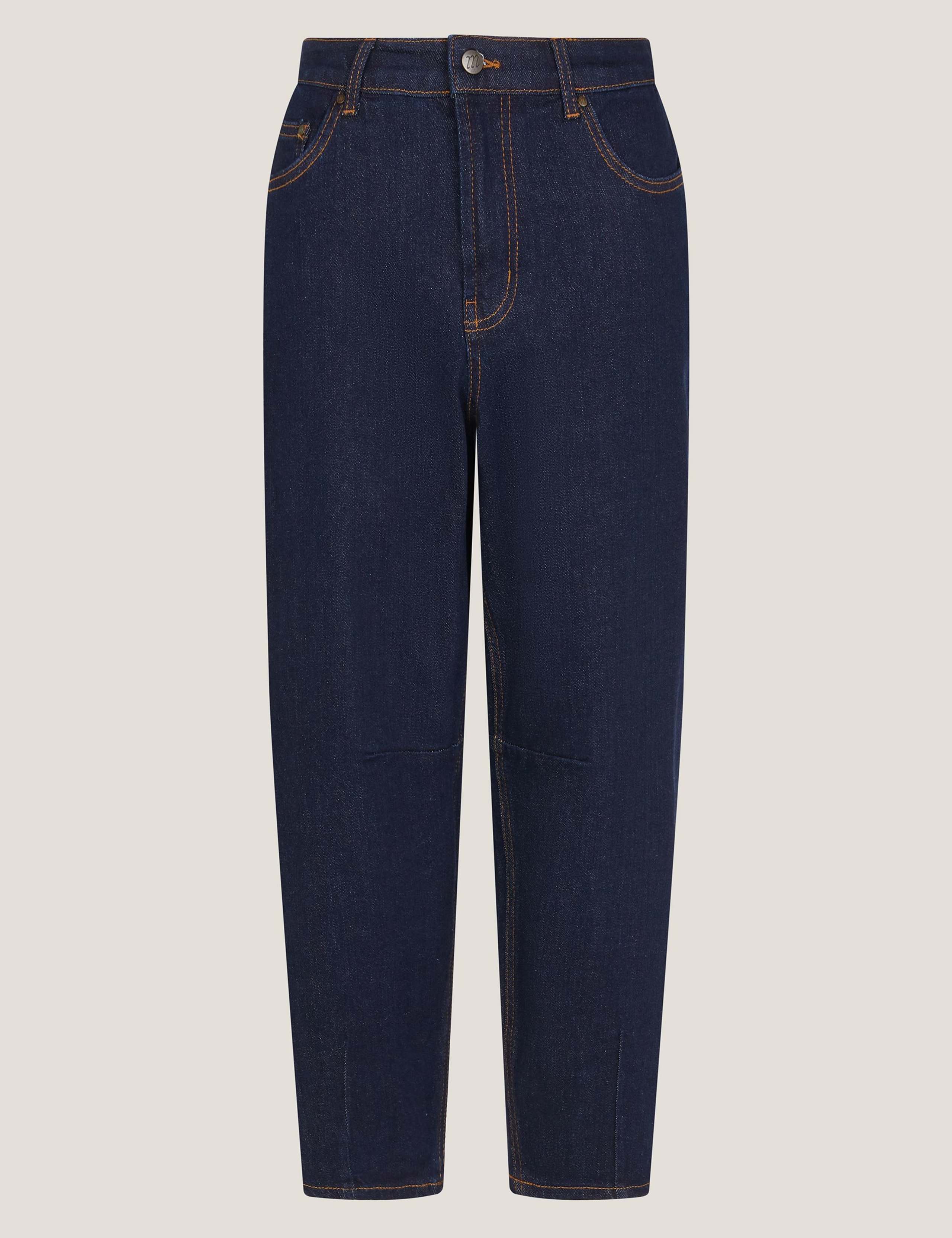 High Waisted Barrel Ankle Grazer Jeans 2 of 5