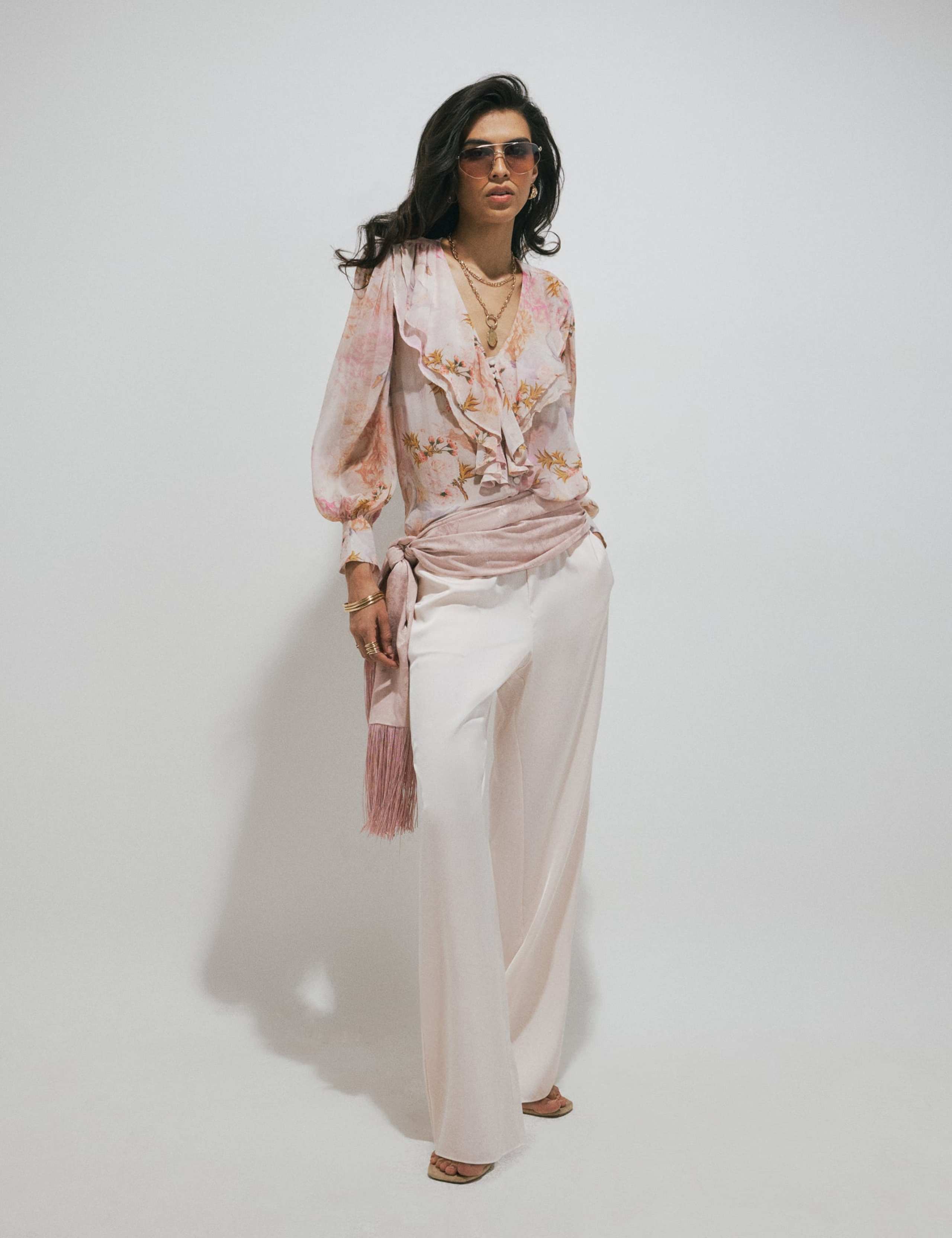 Floral Ruffle Detail Blouse 3 of 6