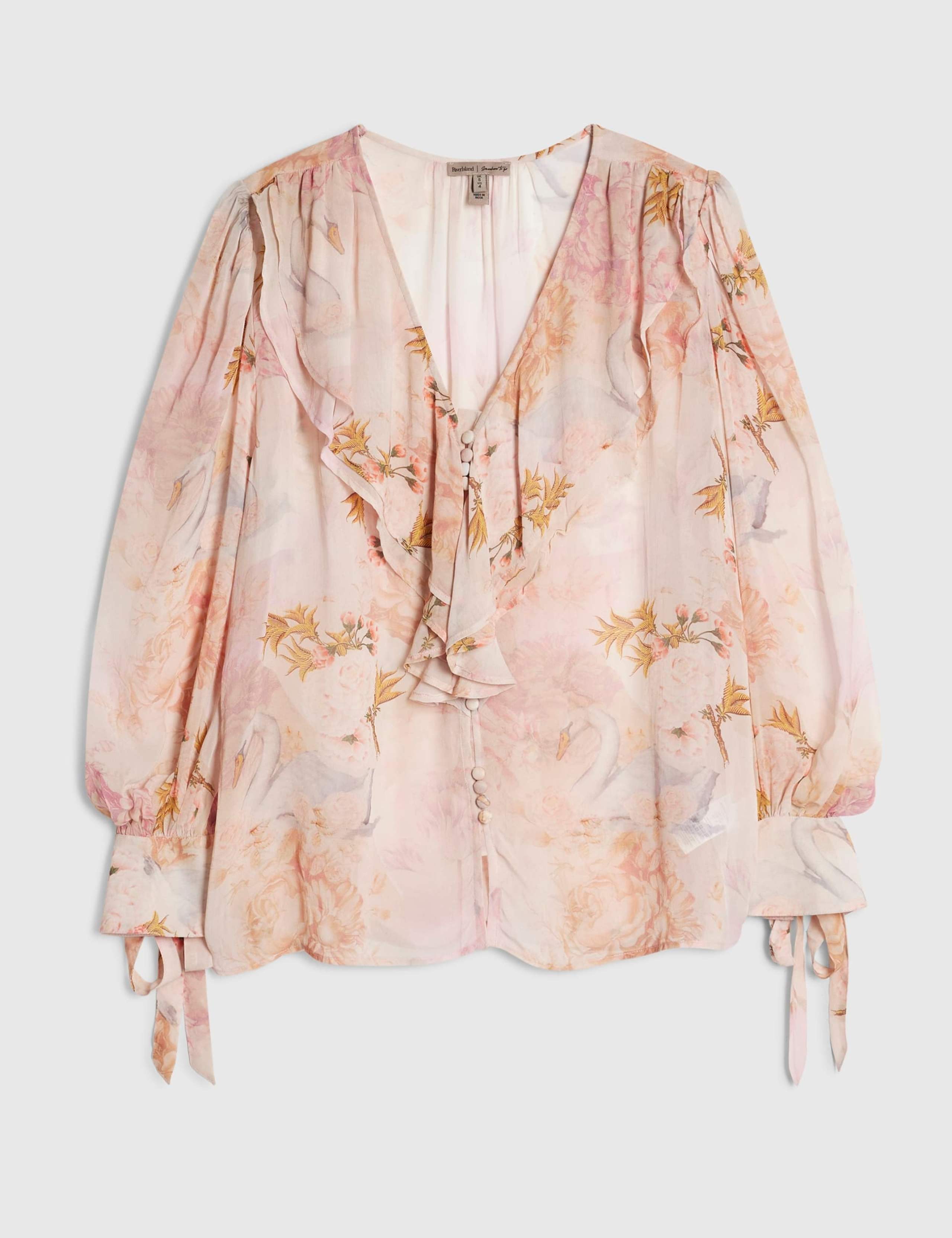 Floral Ruffle Detail Blouse 2 of 6