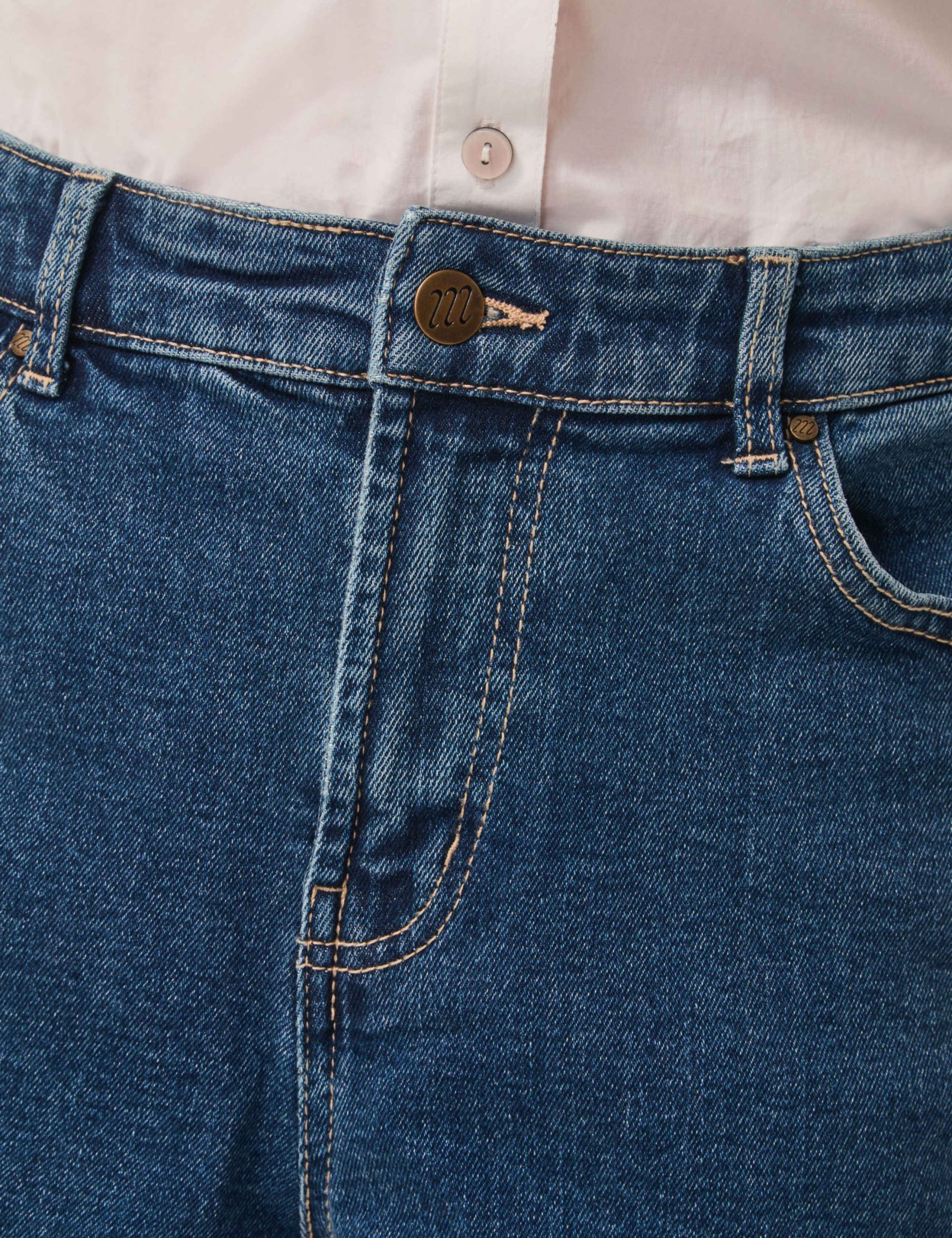 High Waisted Barrel Ankle Grazer Jeans 5 of 5