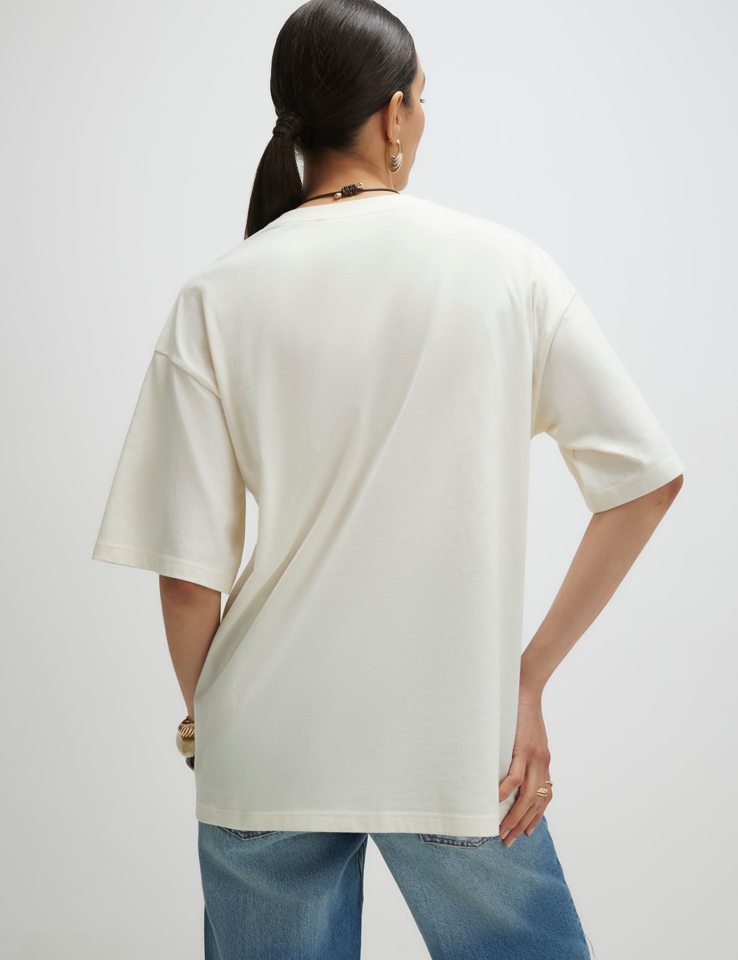 Pure Cotton Broderie T-Shirt 3 of 4