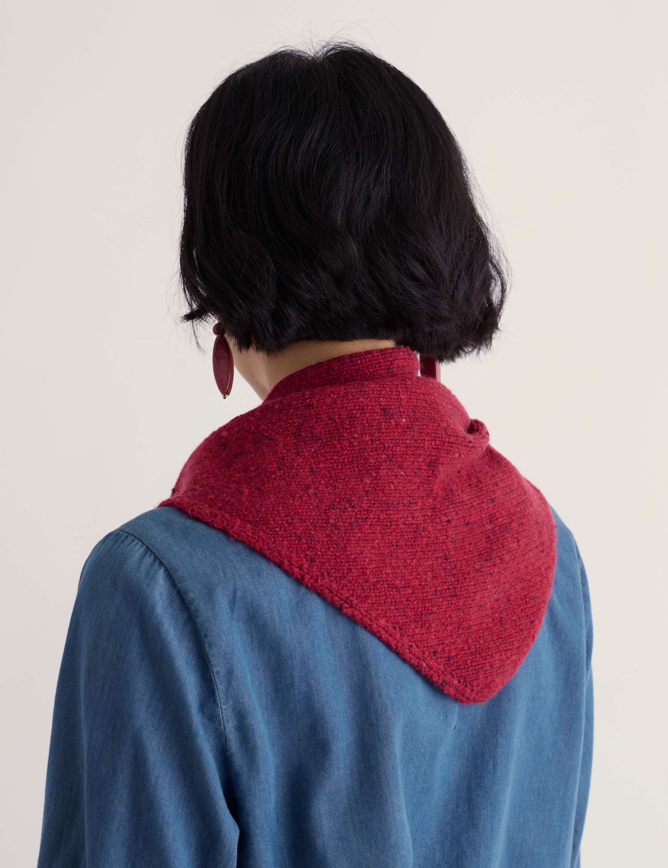Jacquard Woven Scarf with Merino Wool 3 of 4