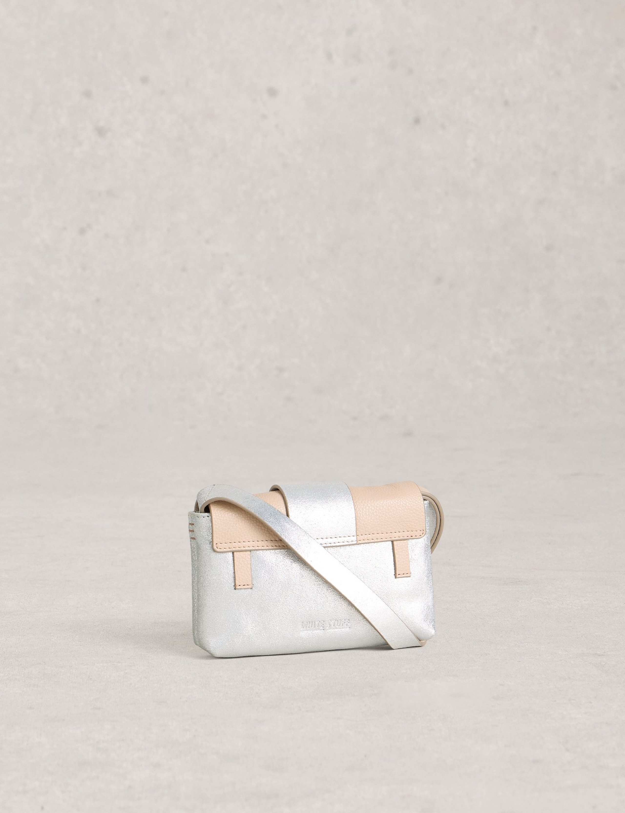 Leather Metallic Shoulder Bag 3 of 4