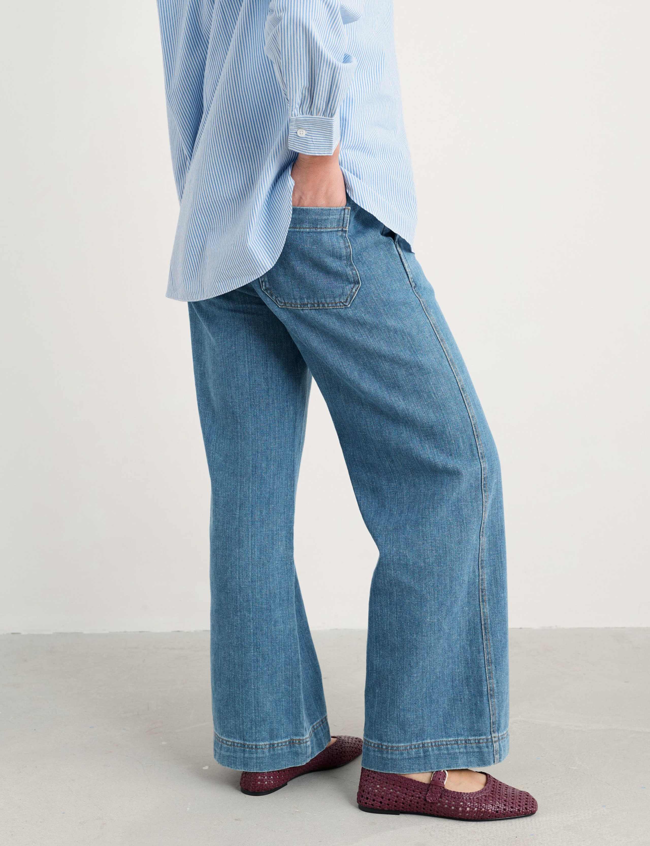 High Waisted Wide Leg Jeans 3 of 5