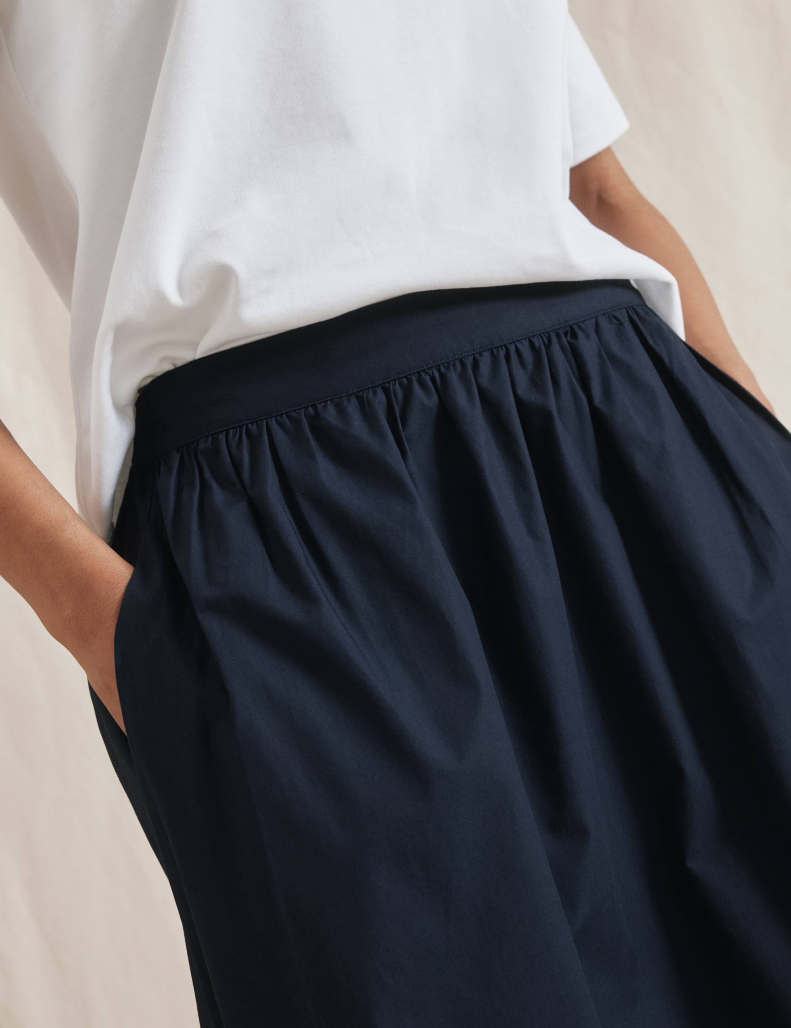 Pure Cotton Midaxi A-Line Skirt 4 of 5