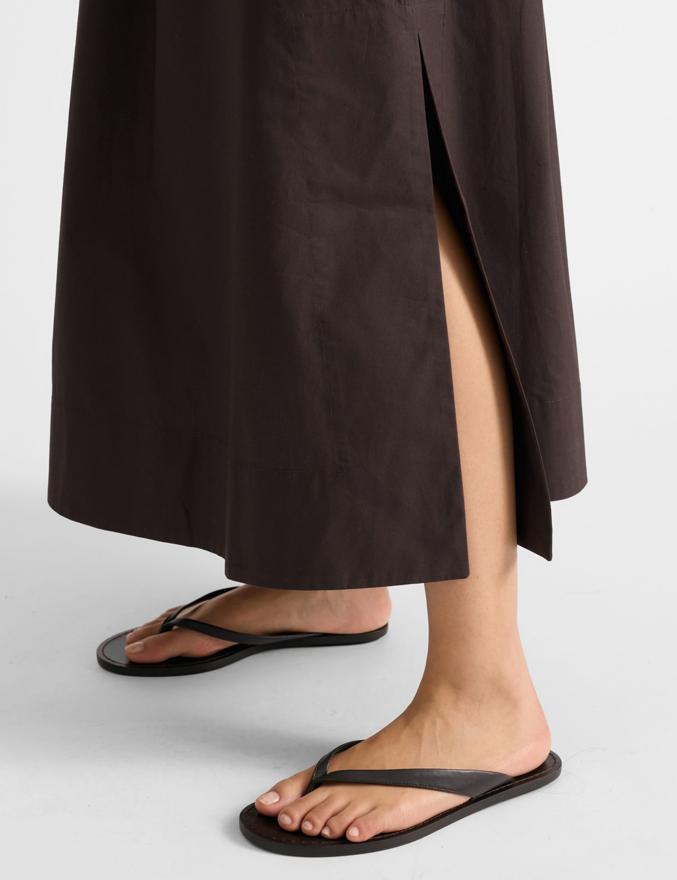 Pure Cotton Midaxi A-Line Skirt 3 of 5